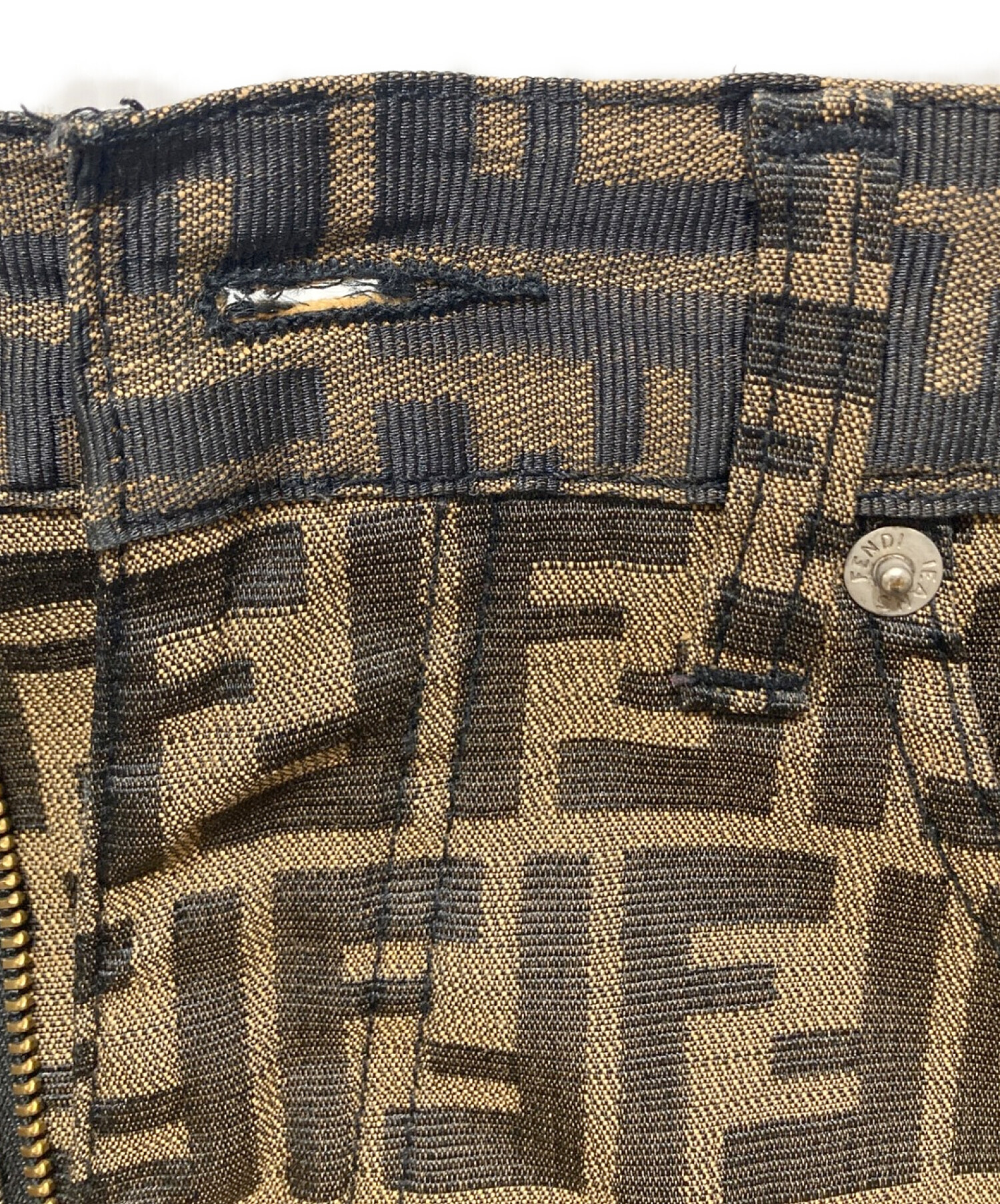 中古・古着通販】FENDI JEANS (フェンディ ジーンズ) ズッカ柄パンツ