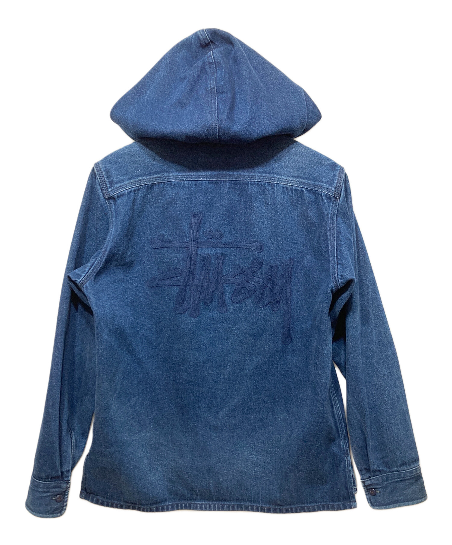 Stussy パーカー デニム　Mサイズ 中古・古着通販】stussy (ステューシー) デニムジップパーカー