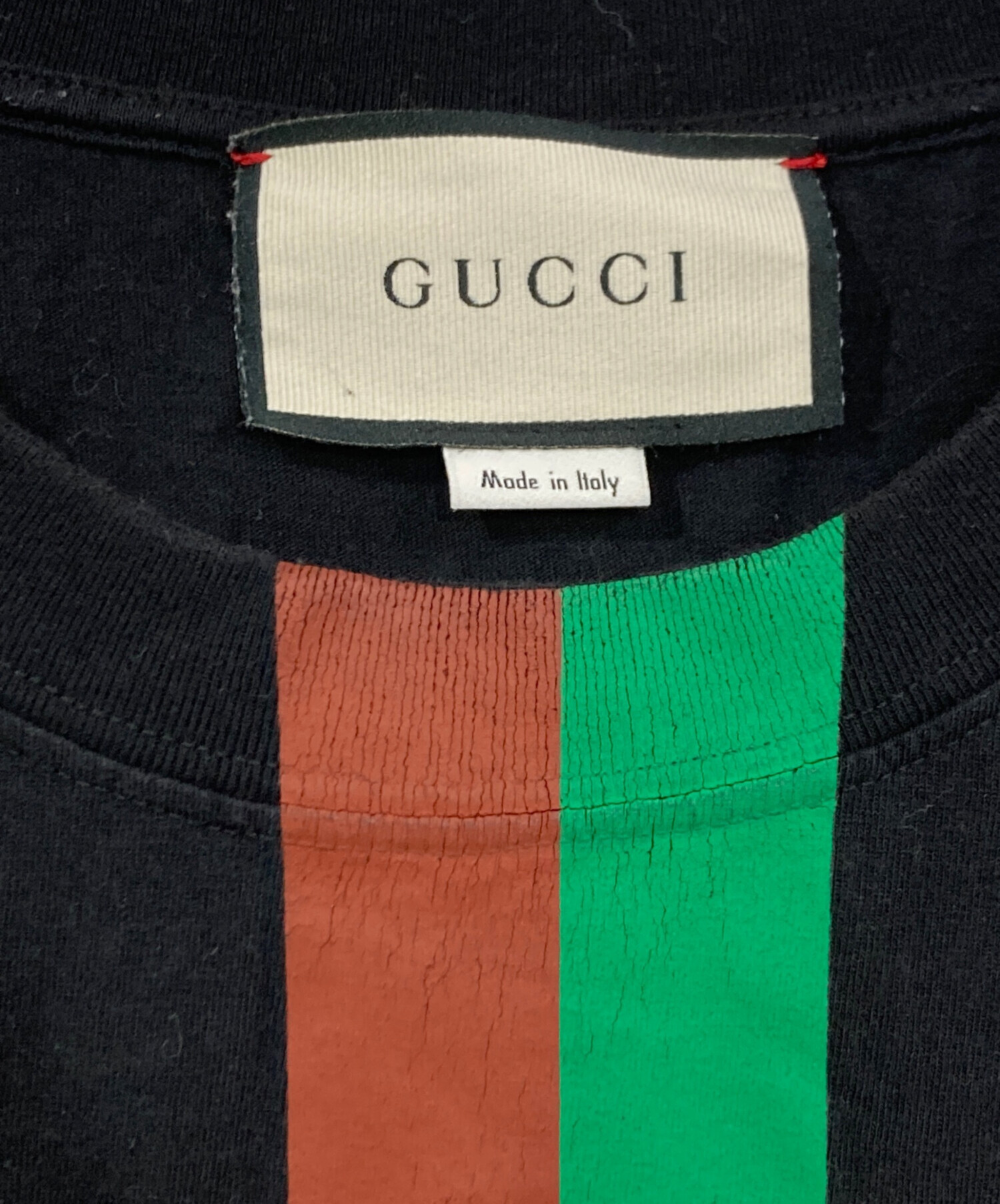 中古・古着通販】GUCCI (グッチ) FAKE NOT TEE ブラック サイズ:XS 