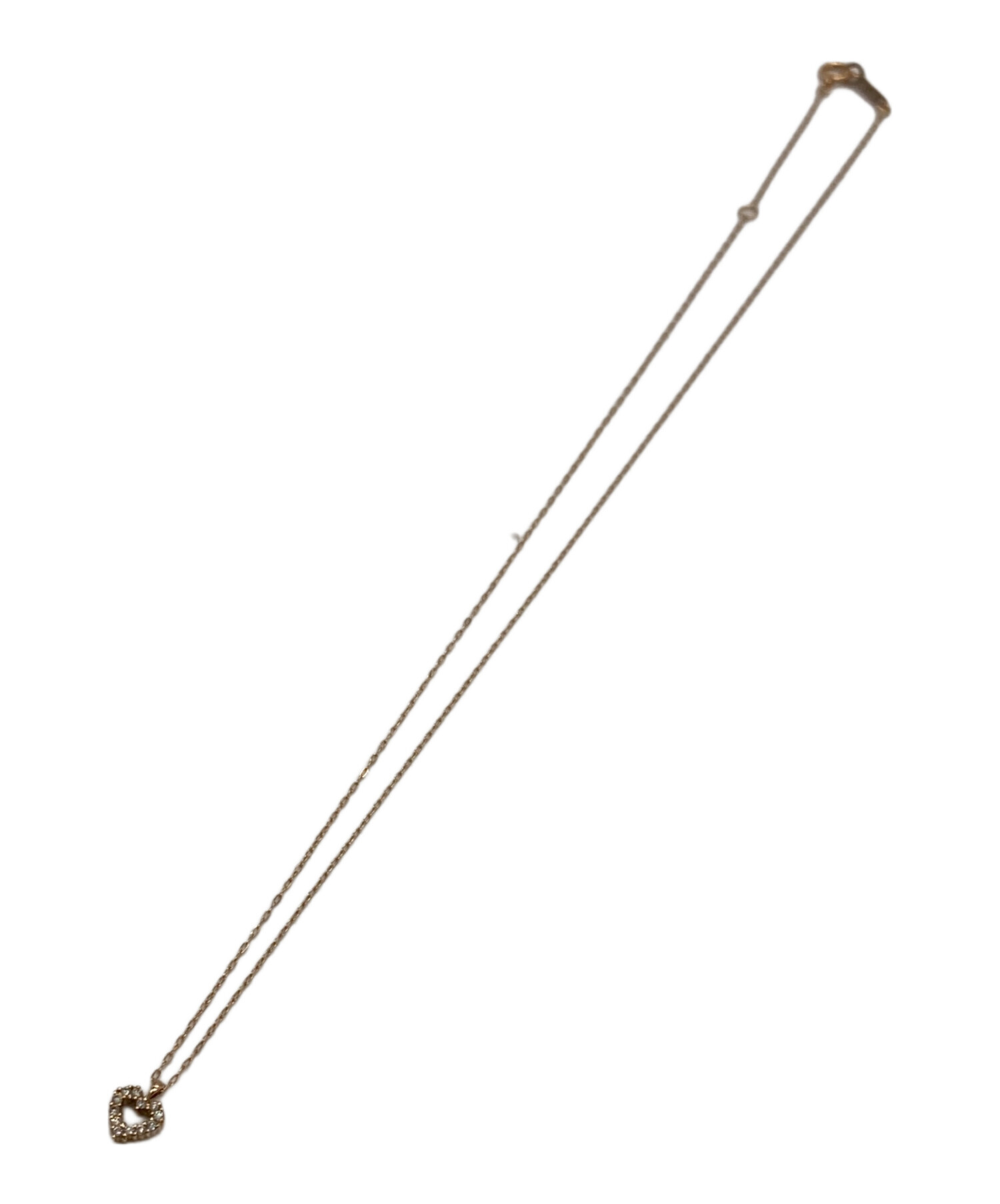 中古・古着通販】4℃ (ヨンドシー) オープンハートストーンネックレス 
