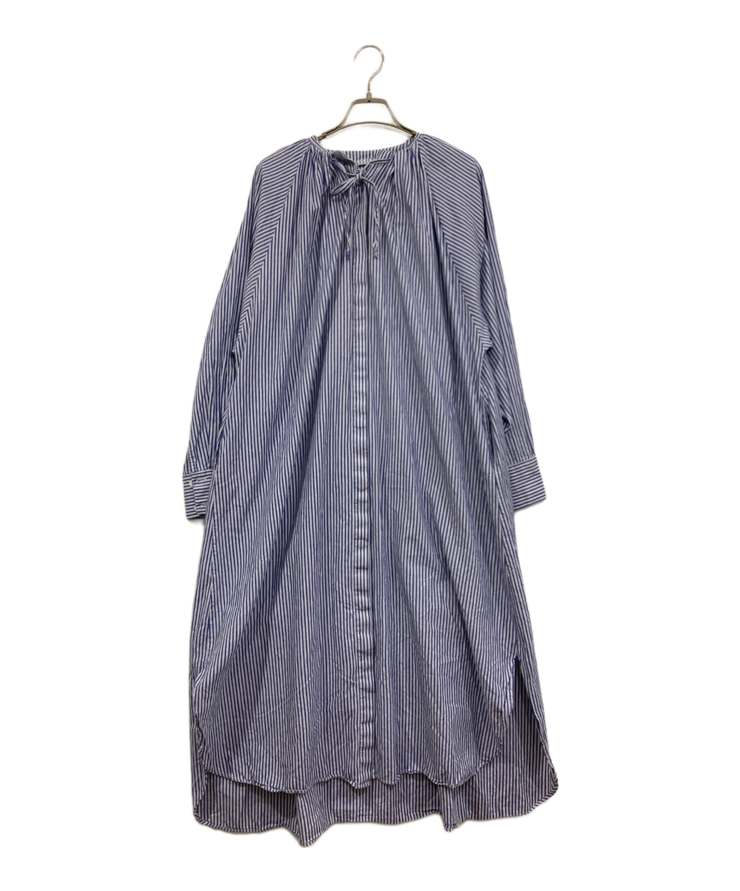 machatt  ストライプシャツドレス 中古・古着通販】machatt (マチャット) ストライプシャツワンピース