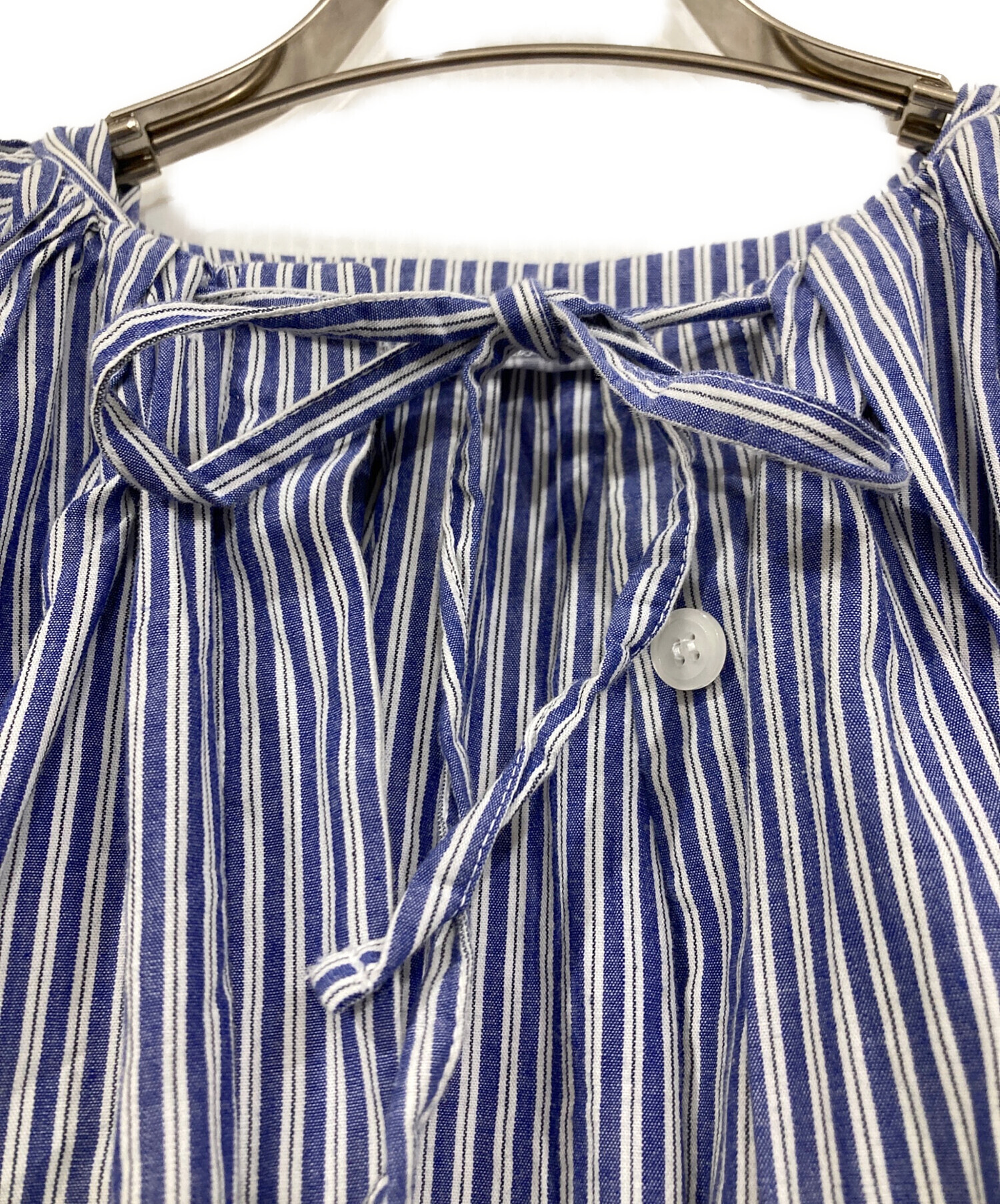 machatt  ストライプシャツドレス 中古・古着通販】machatt (マチャット) ストライプシャツワンピース
