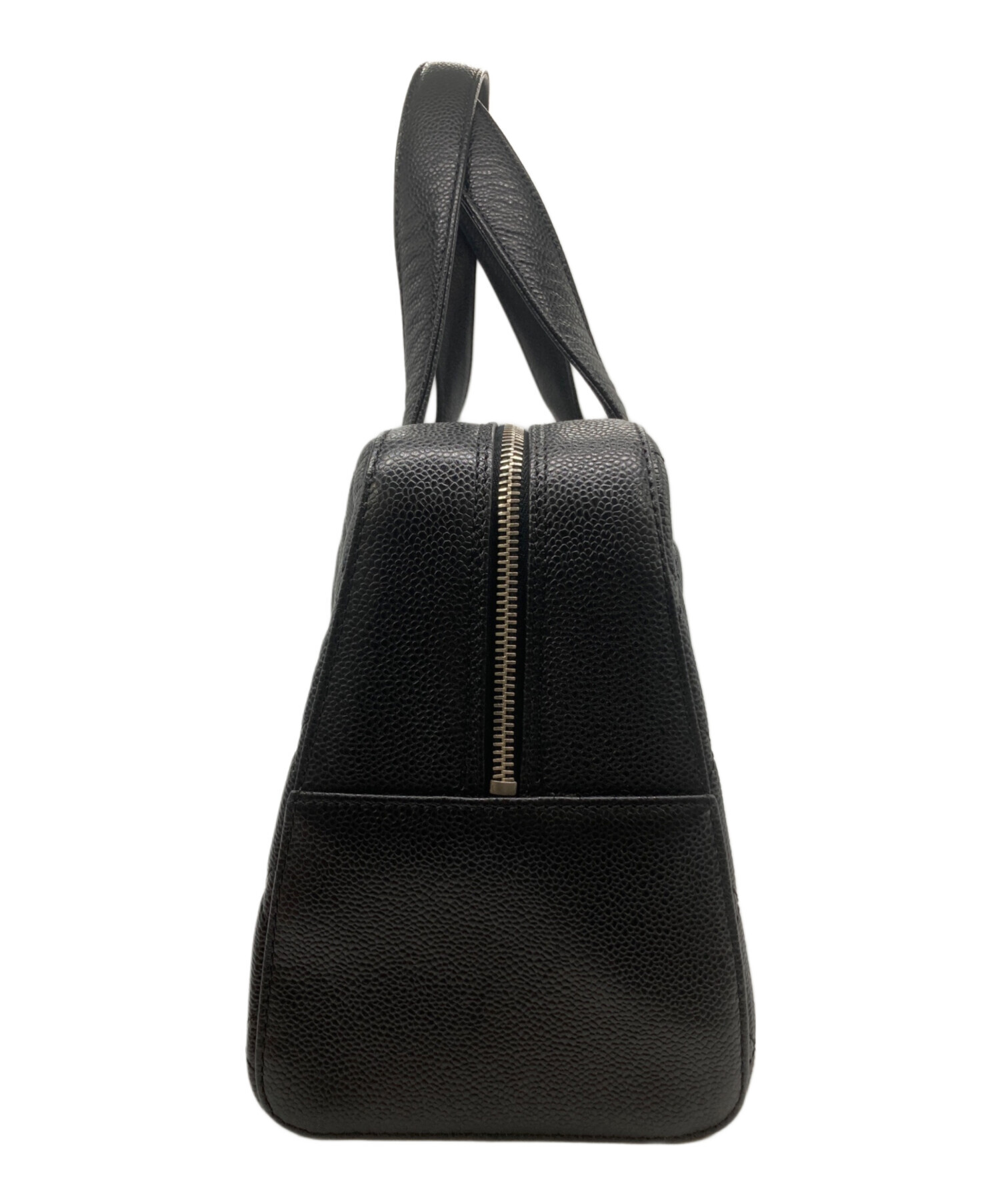 中古・古着通販】CHANEL (シャネル) キャビアスキンミニボストン