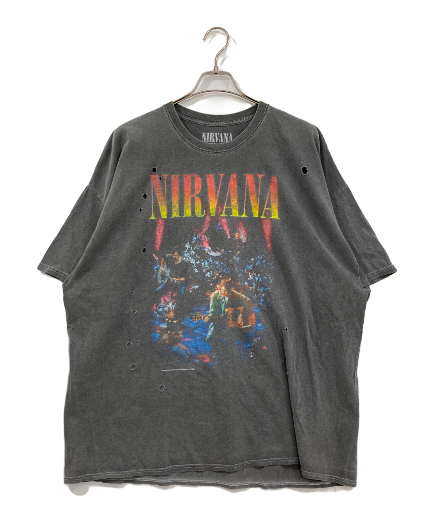 中古・古着通販】NIRVANA (ニルバーナ) プリントTシャツ グレー サイズ