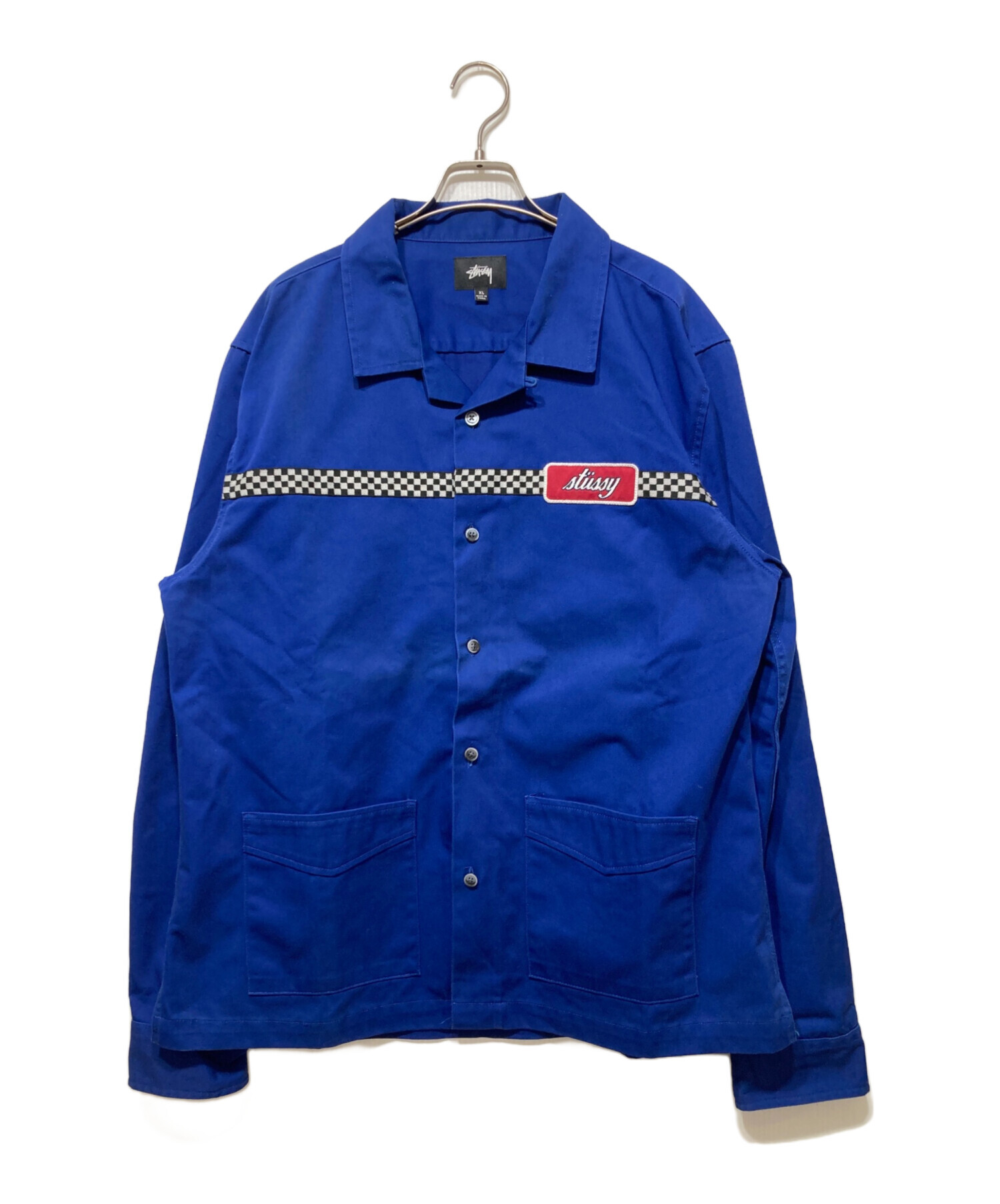 中古・古着通販】stussy (ステューシー) チェッカーワークカバーオール