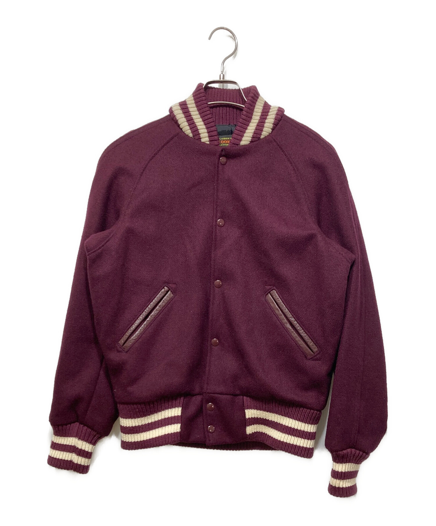 中古・古着通販】SKOOKUM (スクーカム) スタジャン ボルドー サイズ:34