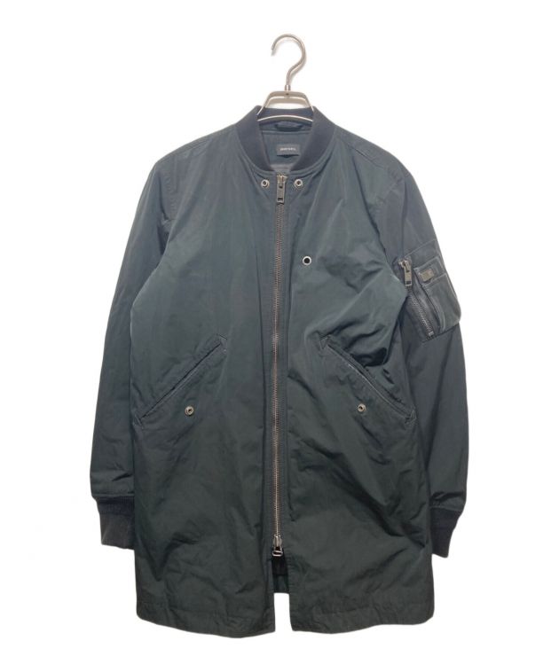中古・古着通販】DIESEL (ディーゼル) ロングMA-1ジャケット ブラック 