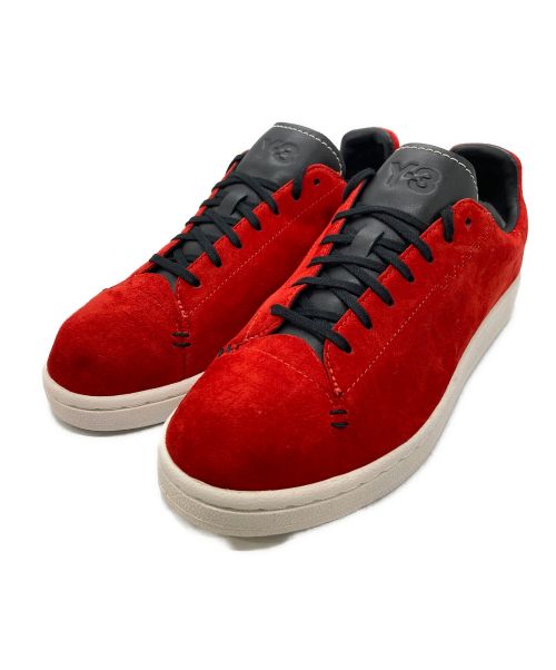 Y-3 / ローカットスニーカー/25cm/RED 中古・古着通販】Y-3 (ワイスリー) スウェードローカットスニーカー