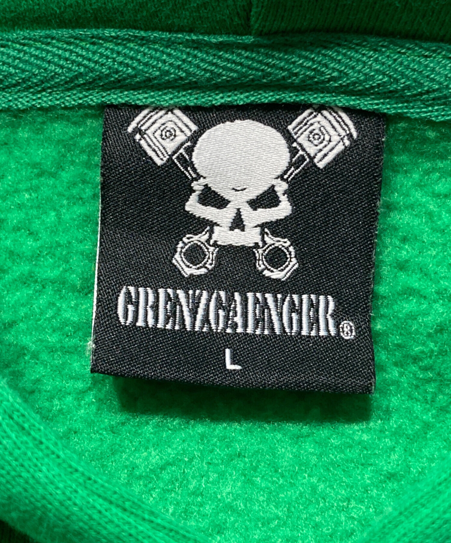 GRENZGAENGER　 グレンツゲンガー　パーカーブラック　XL GRENZGAENGER グレンツゲンガー パーカー フーディー 2026年最新
