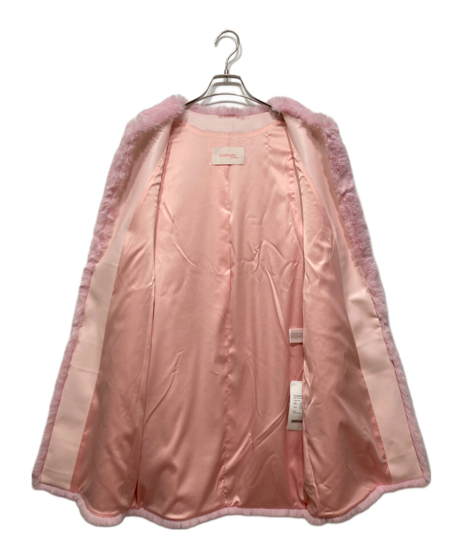 中古・古着通販】LEMONPLET (レモンプレット) FAUX FUR KUN LONG VEST 