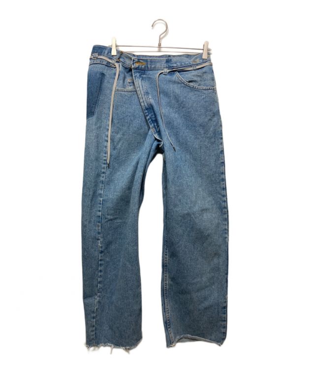 MAISON EUREKAメゾンエウレカ ヴィンテージリメイクラップデニムパンツ 中古・古着通販】MAISON EUREKA (メゾンエウレカ) VINTAGE REWORK