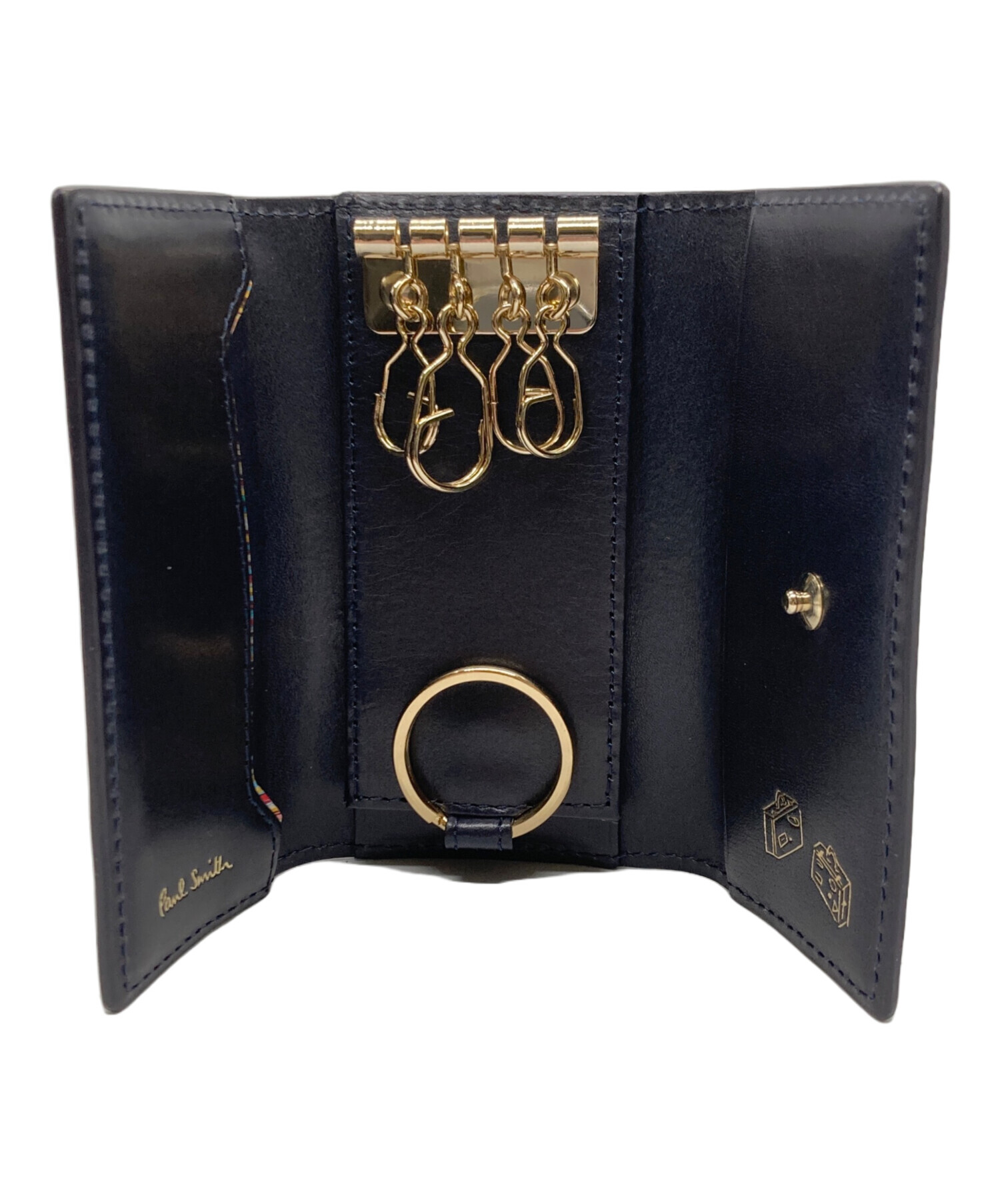 中古・古着通販】PAUL SMITH (ポールスミス) 4連キーケース ネイビー