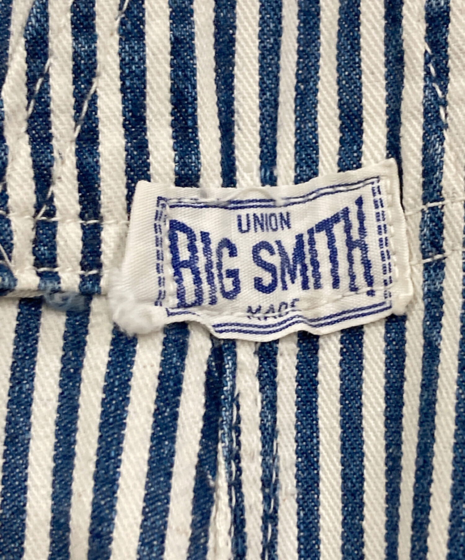 中古・古着通販】BIG SMITH (ビッグスミス) ヒッコリーオーバーオール