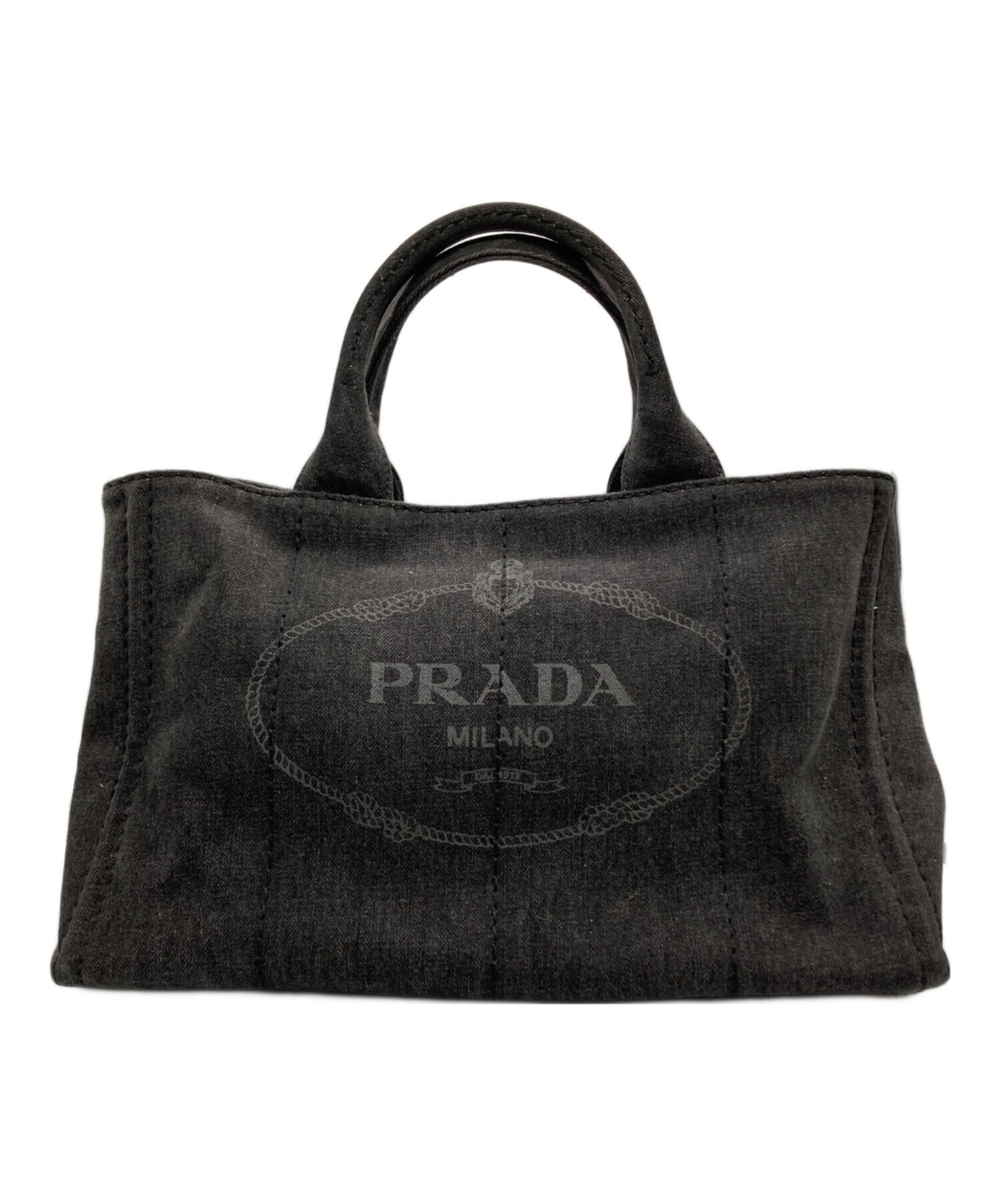 中古・古着通販】PRADA (プラダ) カナパトートバッグ グレー｜ブランド