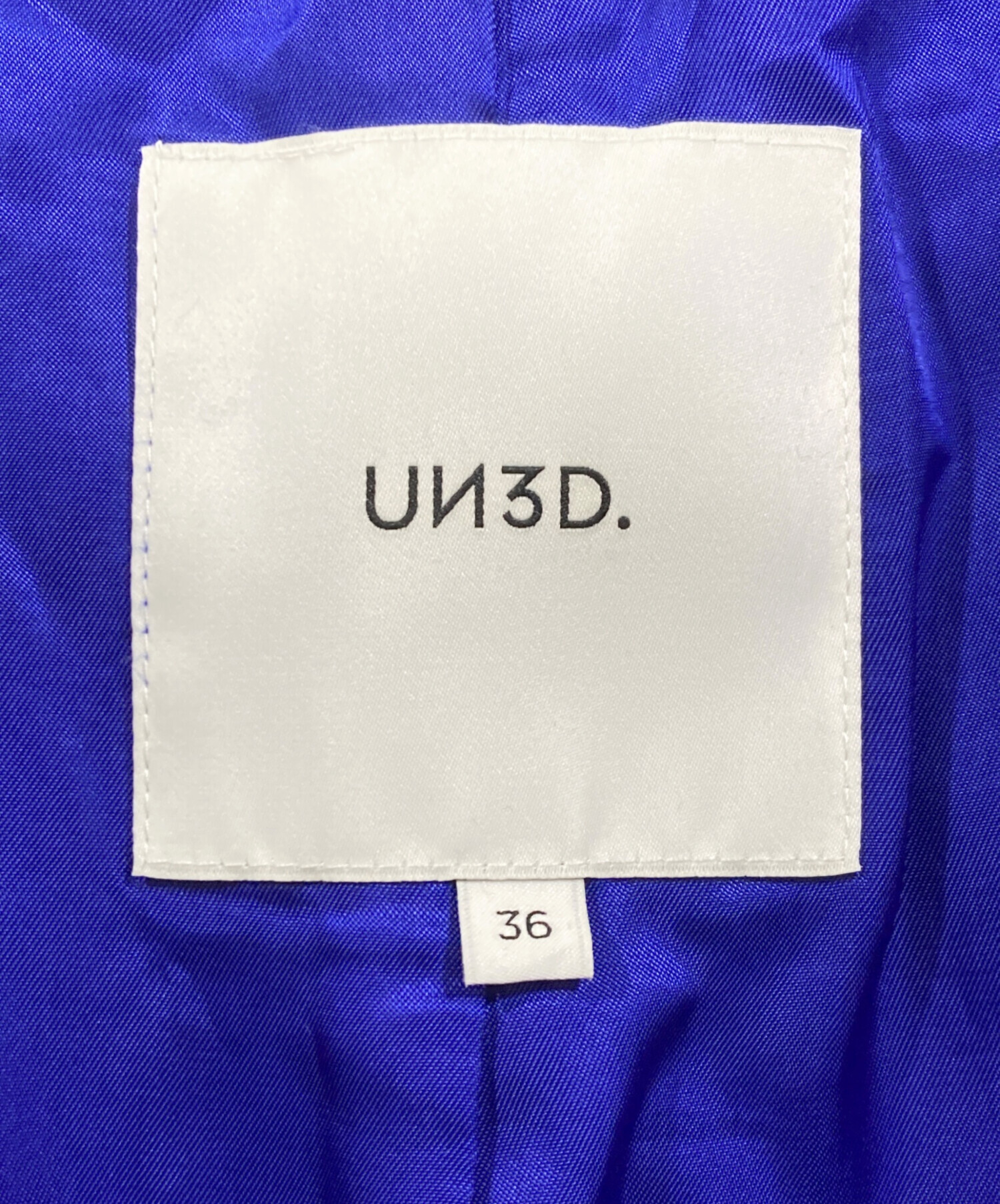 中古・古着通販】UN3D. (アンスリード) ステンカラーオーバーコート