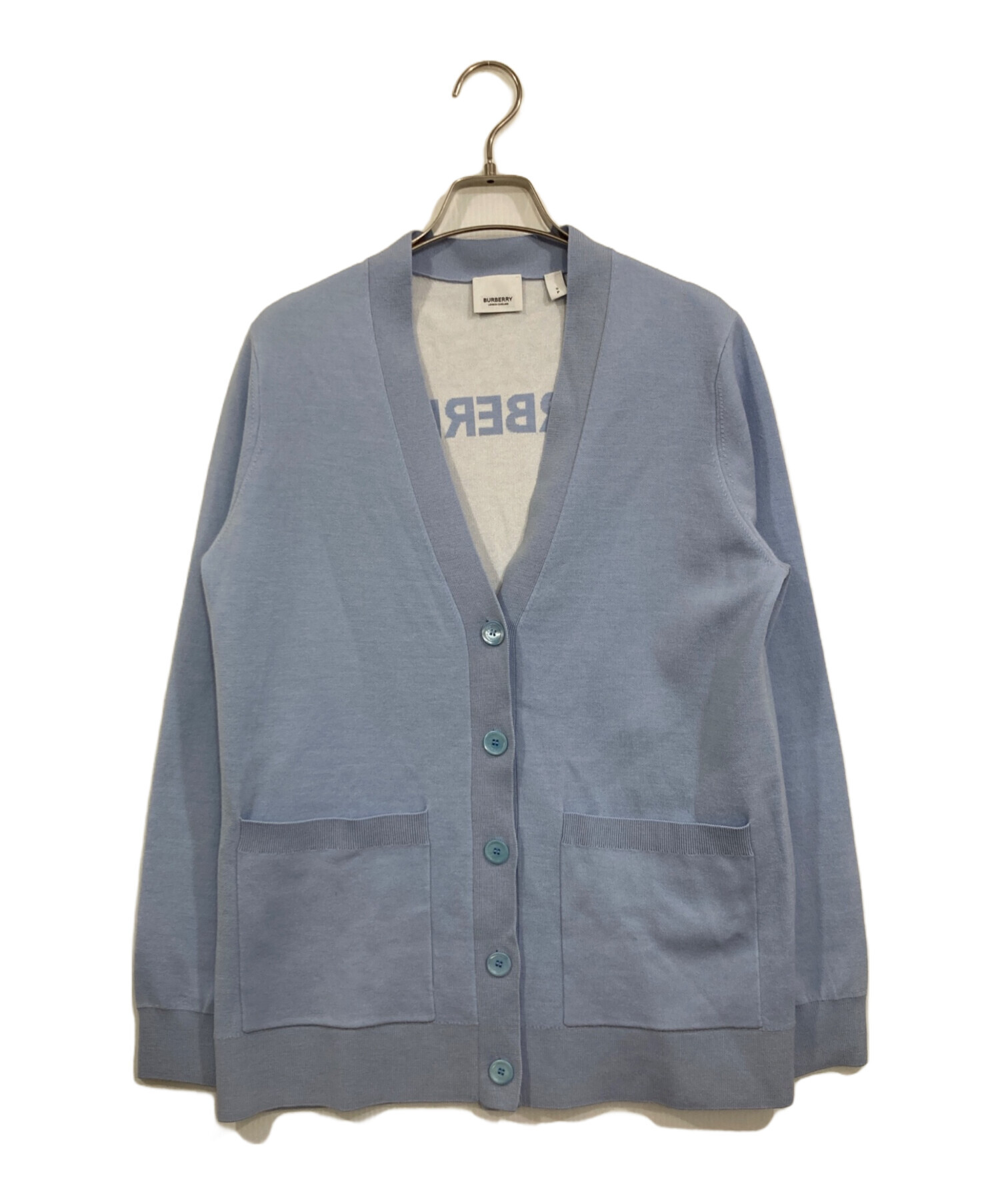 BURBERRY バーバリー M-L-XL ショールカラー ロングカーディガン