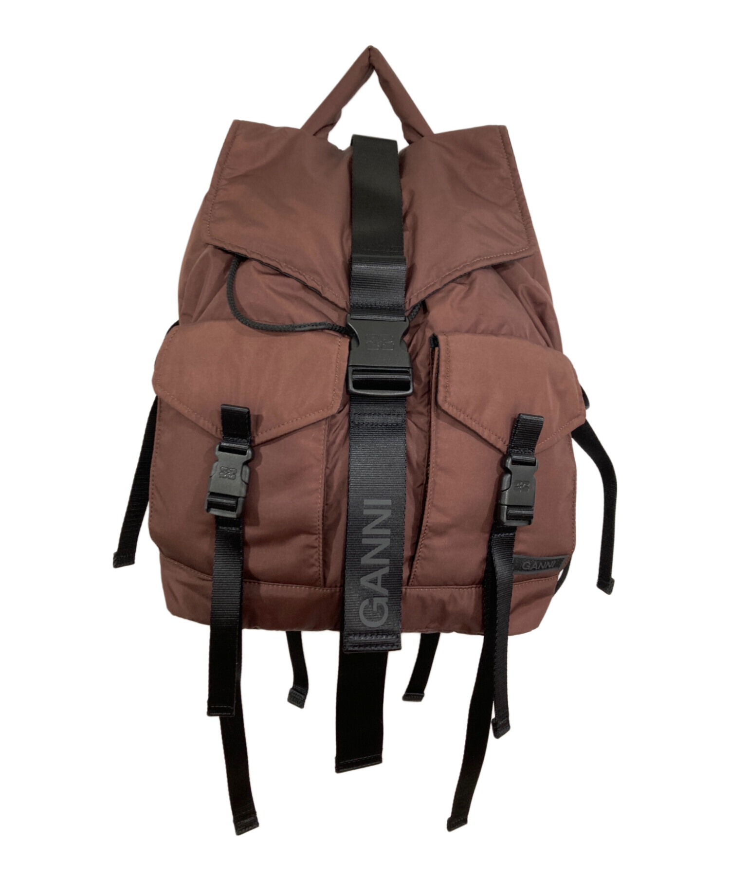 中古・古着通販】GANNI (ガニー) Recycled Tech Backpack ブラウン