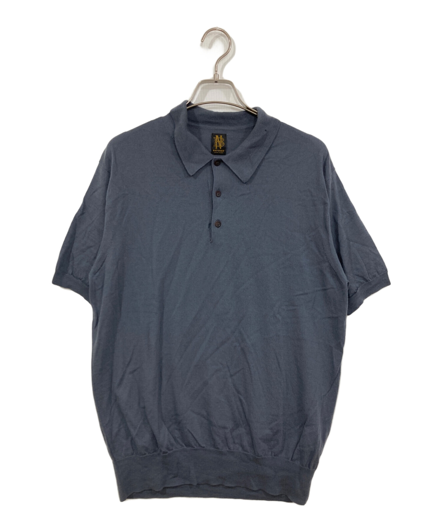 中古・古着通販】BATONER (バトナ―) 4SEASON WOOL POLO HALF SLEEVE 