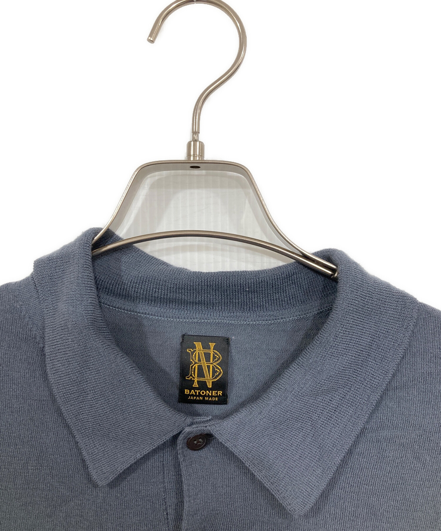 中古・古着通販】BATONER (バトナ―) 4SEASON WOOL POLO HALF SLEEVE