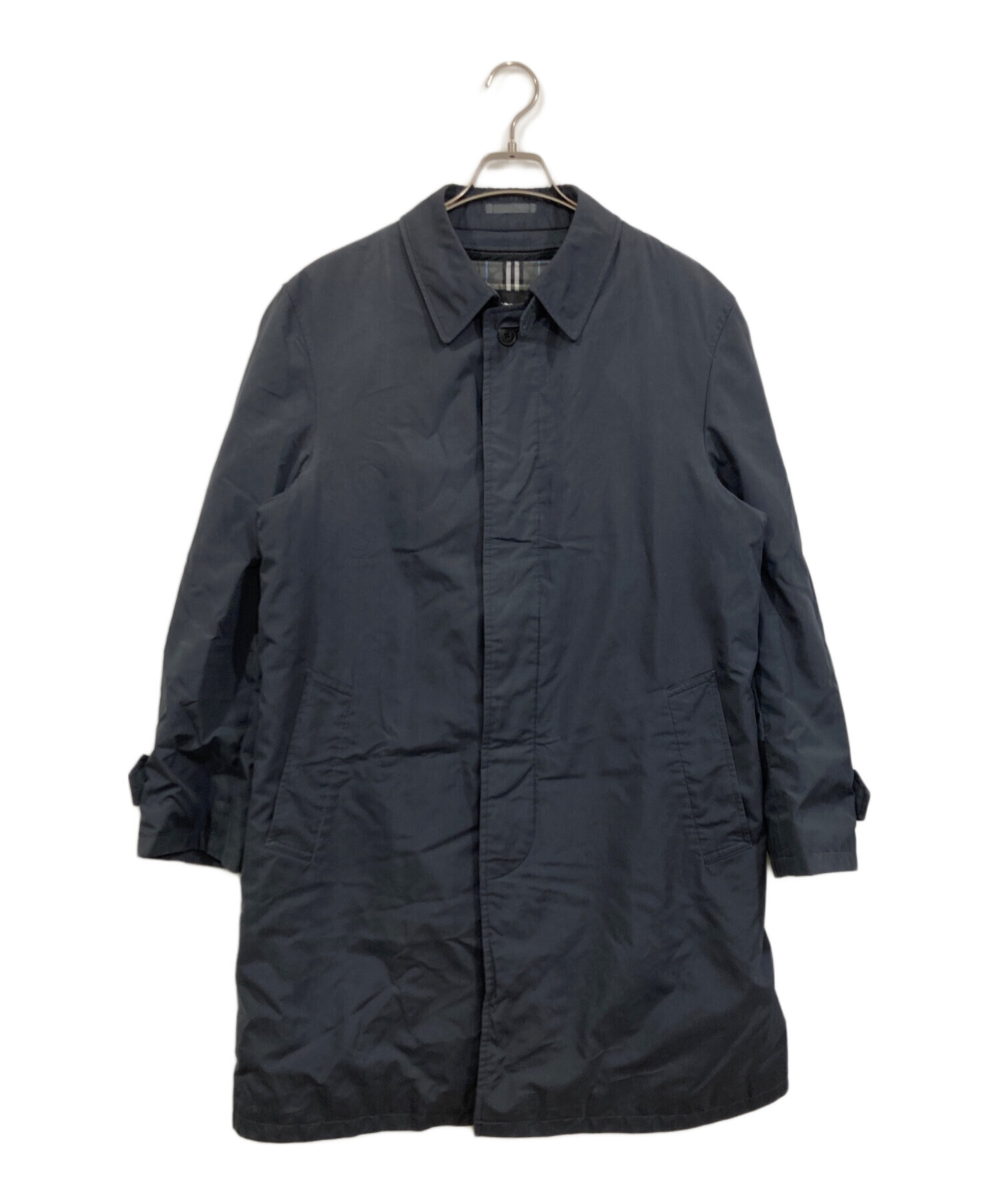 バーバリーブラックレーベル ライナー付きステンカラーコート キルティング LL バーバリー ブラックレーベル ステンカラーコートの通販