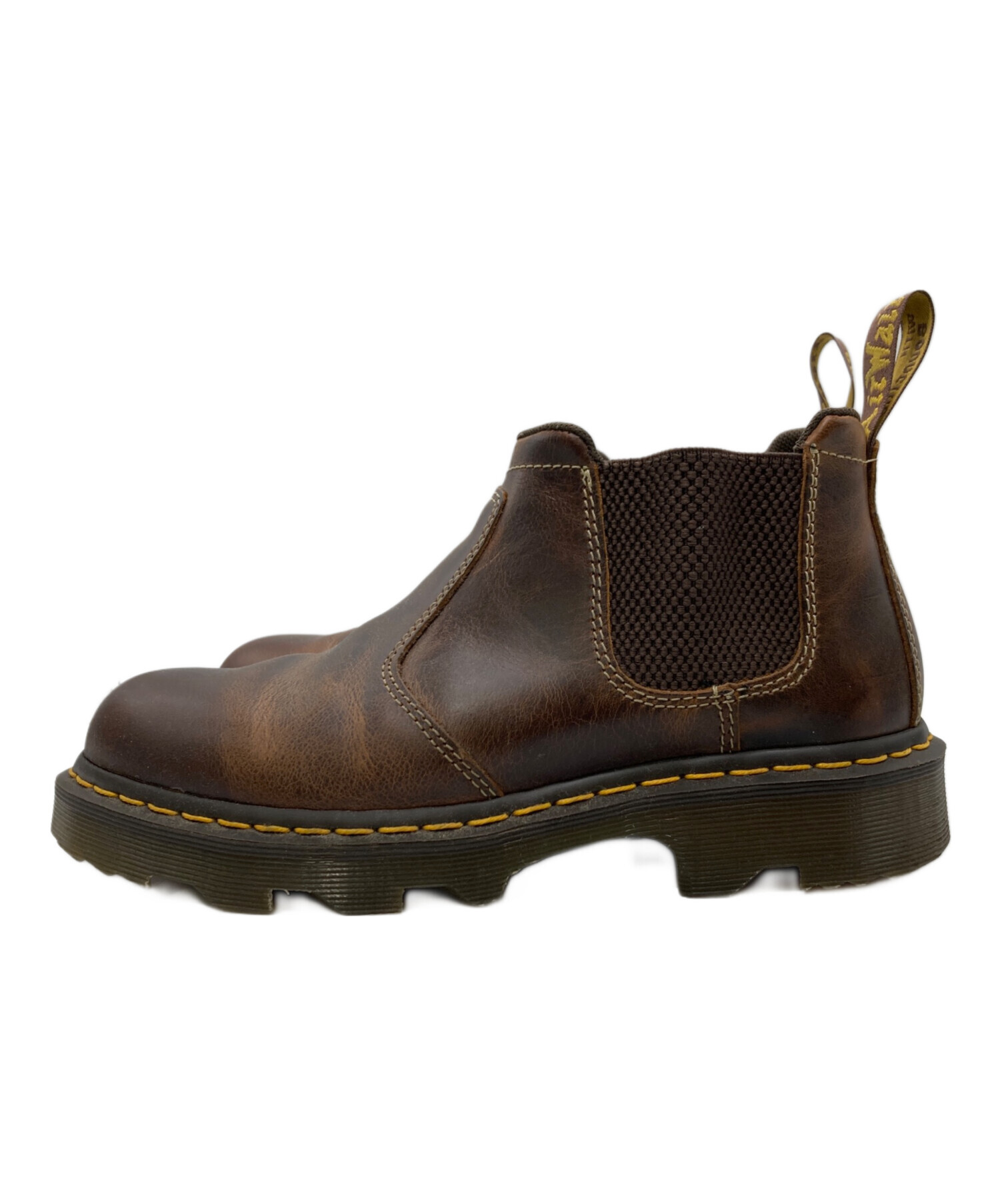 ドクターマーチン　サイドゴアブーツ ブラウン 中古・古着通販】Dr.Martens (ドクターマーチン) サイドゴアブーツ