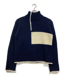 中古・古着通販】kudos (クードス) ハイネックニットセーター ネイビー 