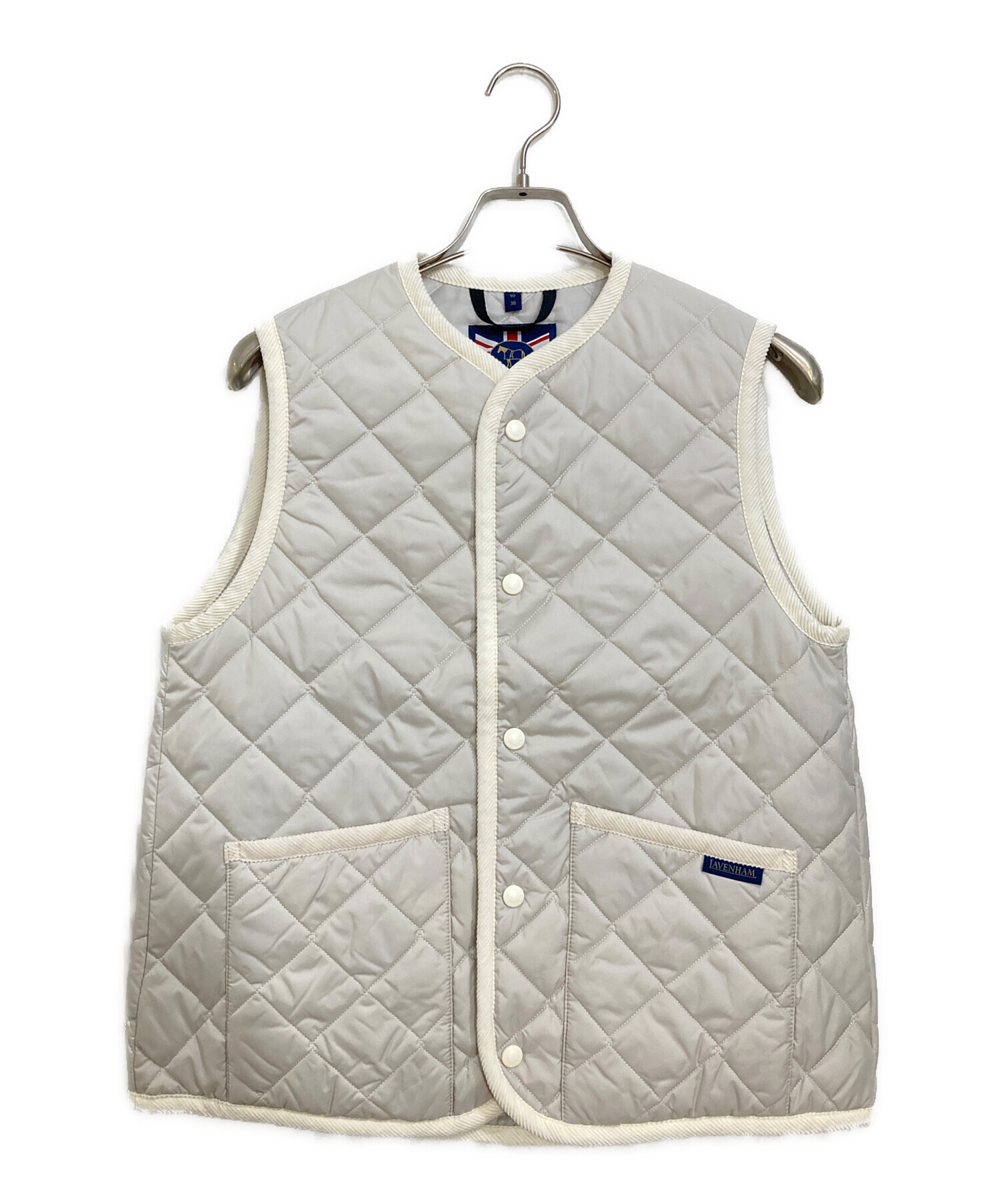 中古・古着通販】LAVENHAM (ラベンハム) キルティングベスト グレー