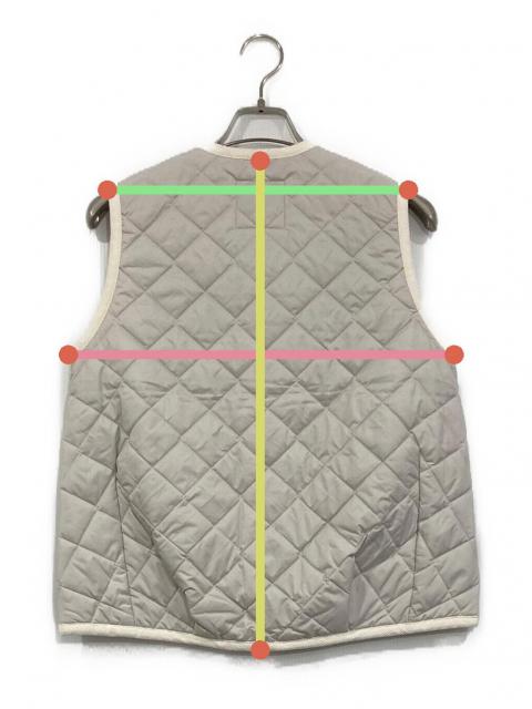 新品未使用✨現行 ラベンハム キルティング ベスト ナイロン カーキ 38 アウター力が向上するBIGサイズなキルティングベストで秋コーデ