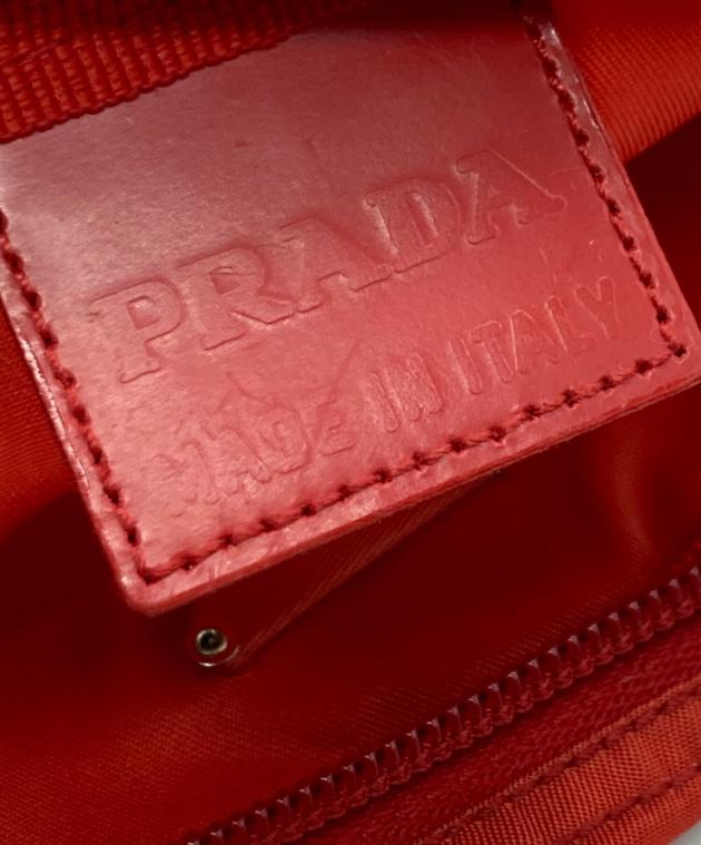 新品・未使用　PRADA レッド レザー ポーチ 中古・古着通販】PRADA (プラダ) ポーチ レッド｜ブランド・古着通販