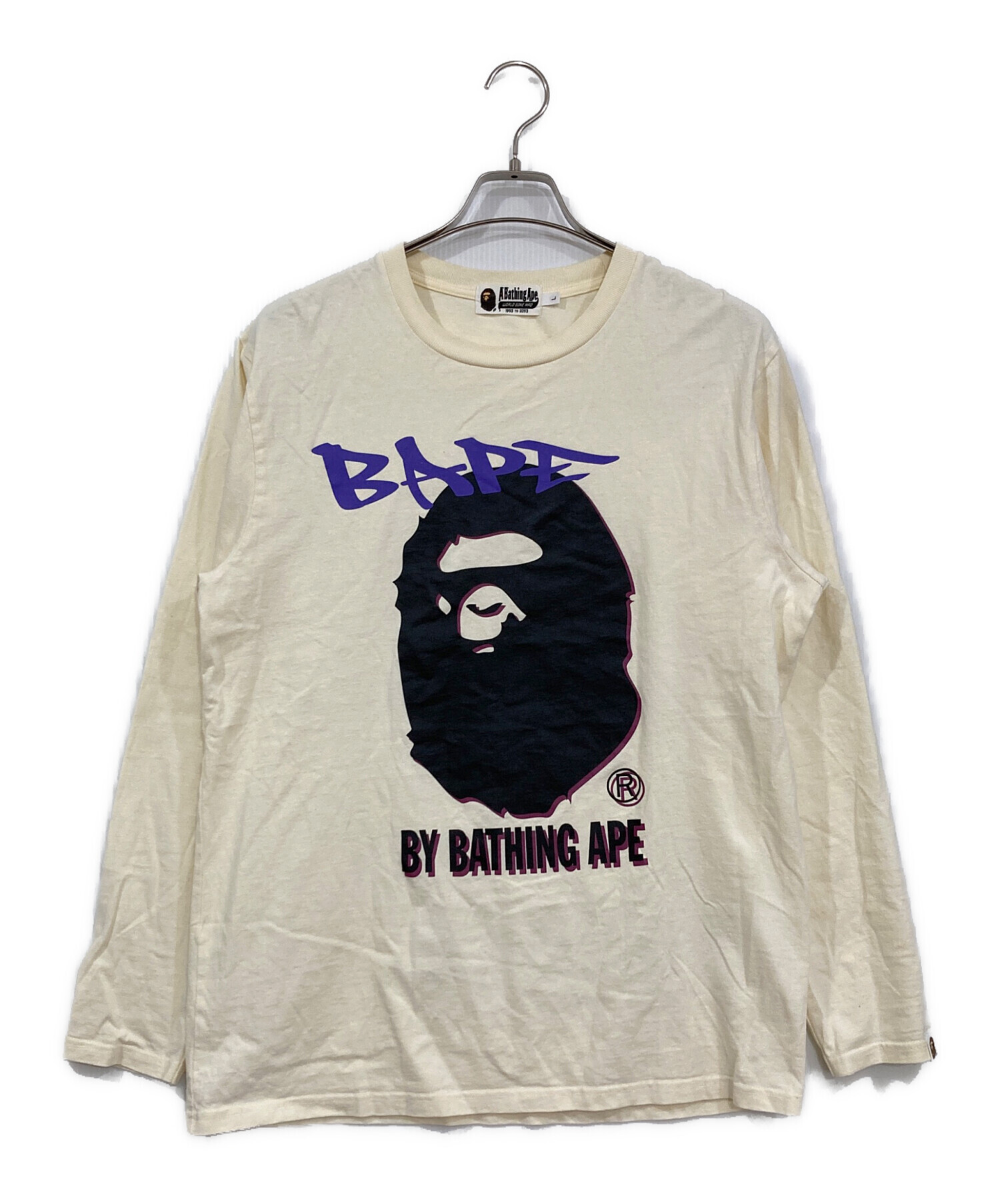 中古・古着通販】A BATHING APE (アベイシングエイプ) 長袖プリントT 