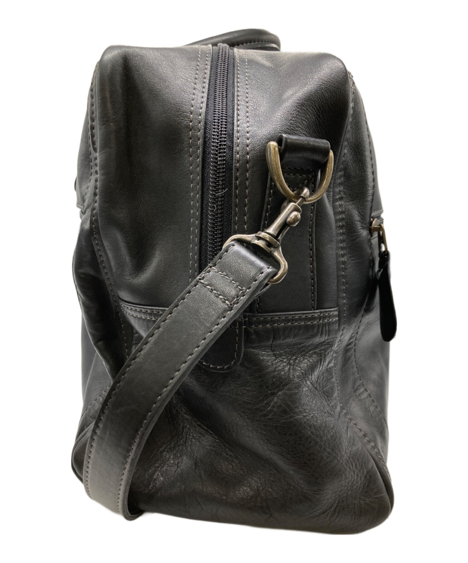 中古・古着通販】PORTER (ポーター) 2WAYレザーボストンバッグ 