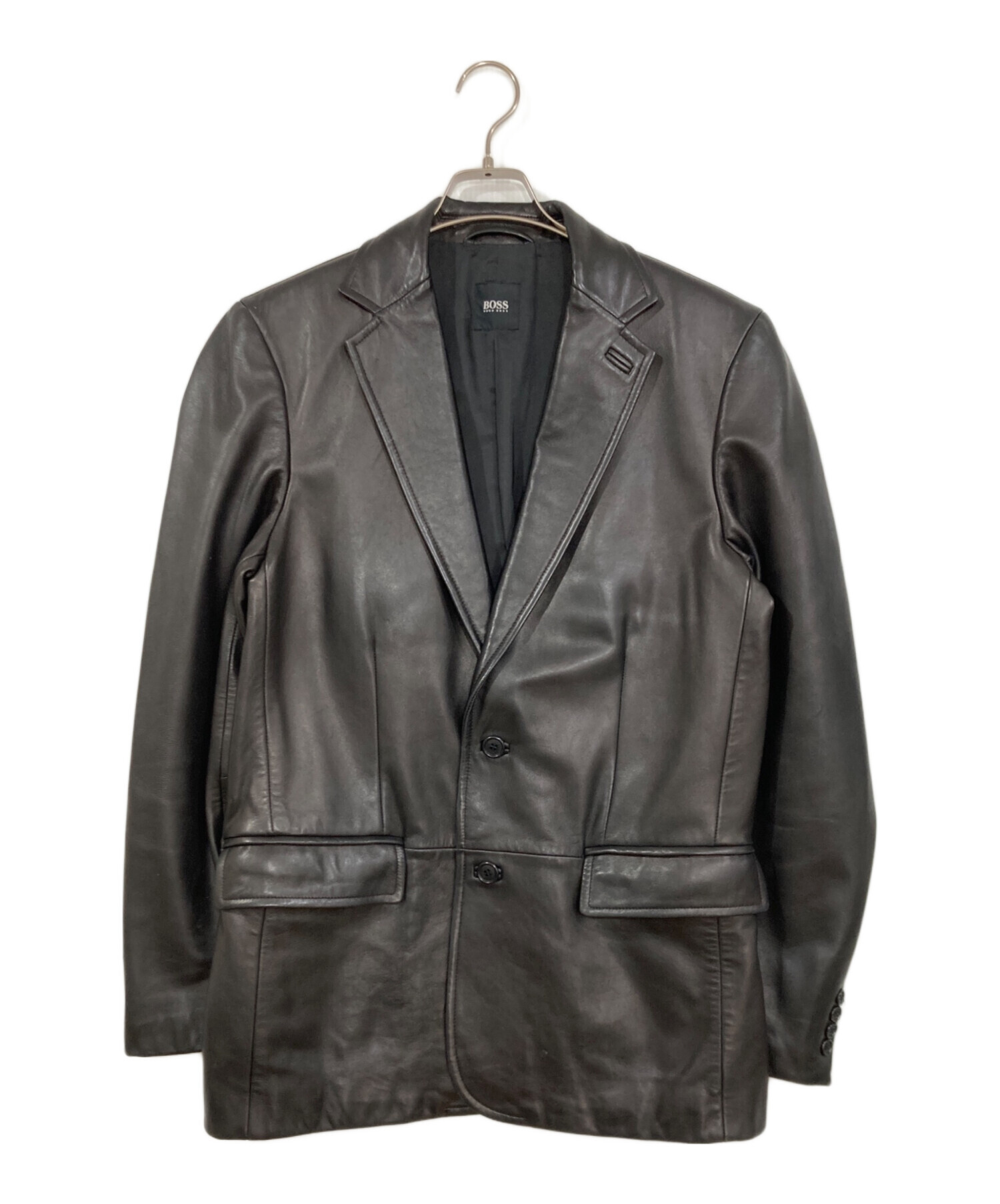 中古・古着通販】BOSS HUGO BOSS (ボス ヒューゴボス) ラムレザー 