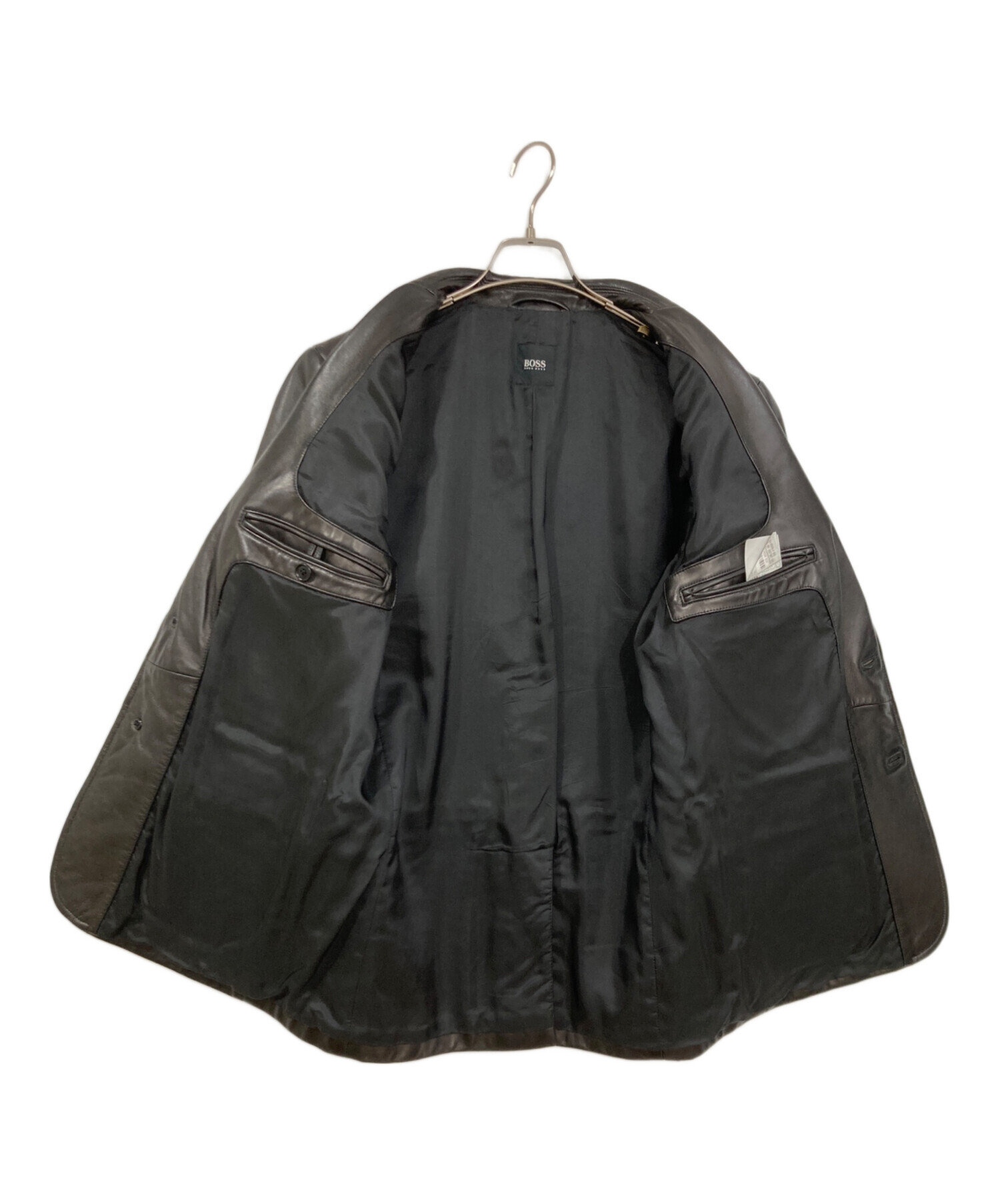 中古・古着通販】BOSS HUGO BOSS (ボス ヒューゴボス) ラムレザー 