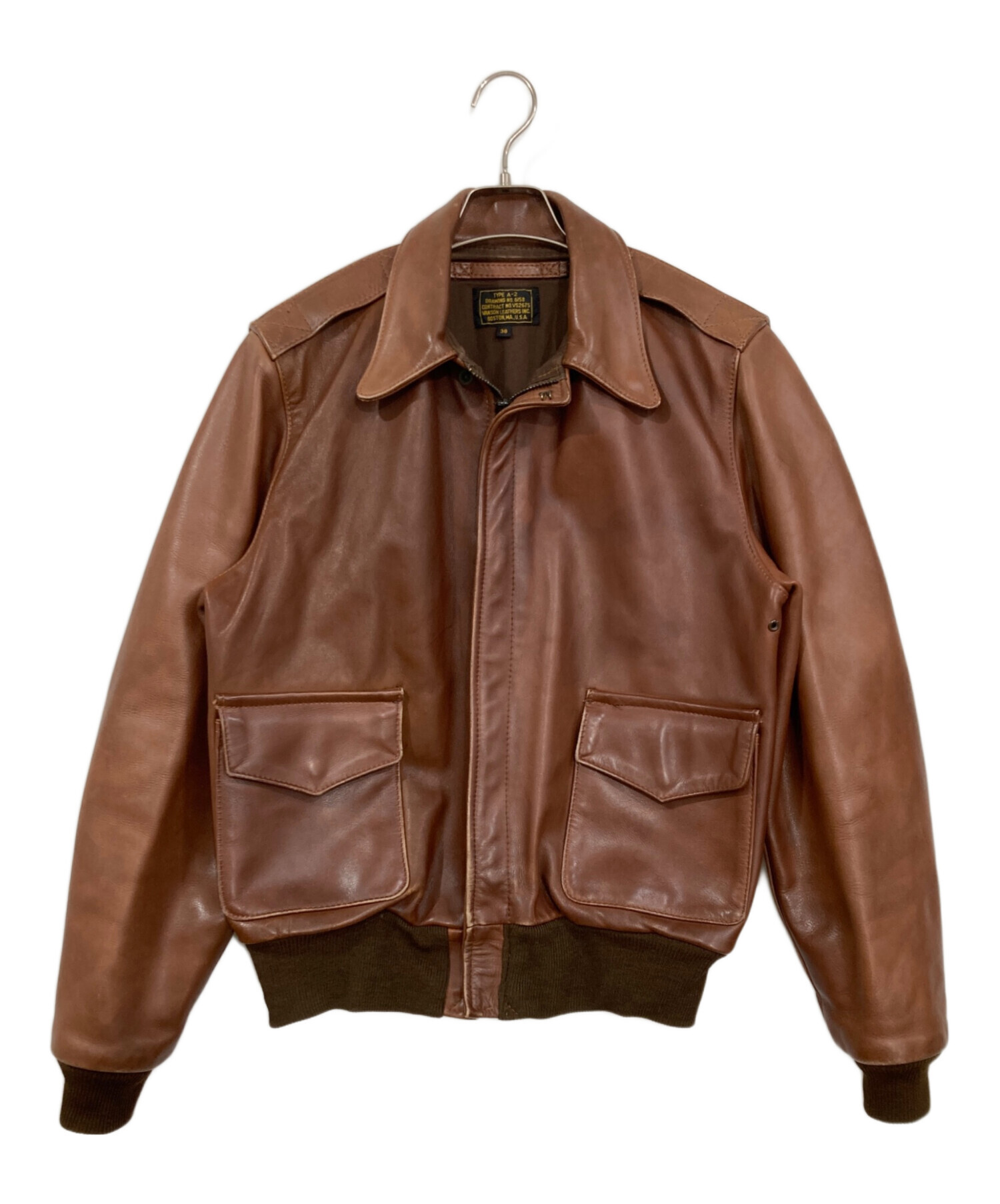 中古・古着通販】VANSON (バンソン) A-2フライトジャケット ブラウン 