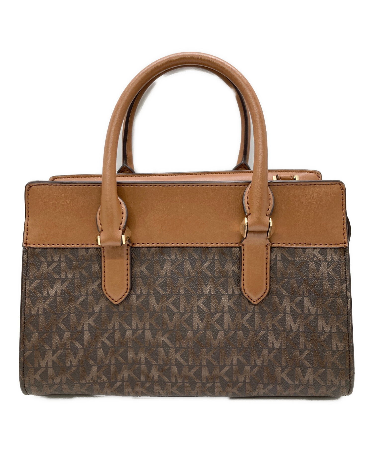 MICHAEL KORS ブラウン サッチェルスモール2wayトートバッグ MICHAEL KORS ブラウン サッチェルスモール2wayトートバッグ