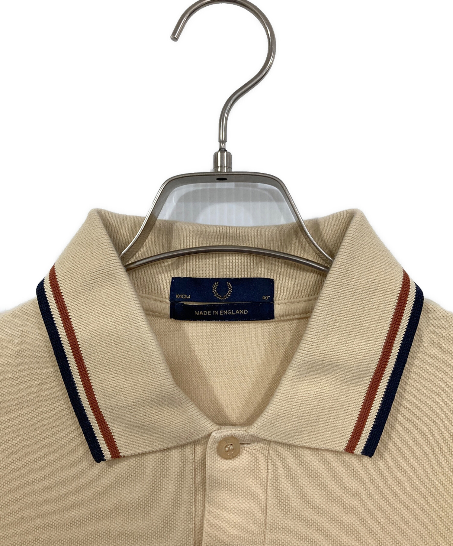 中古・古着通販】FRED PERRY (フレッドペリー) ポロシャツ ベージュ 