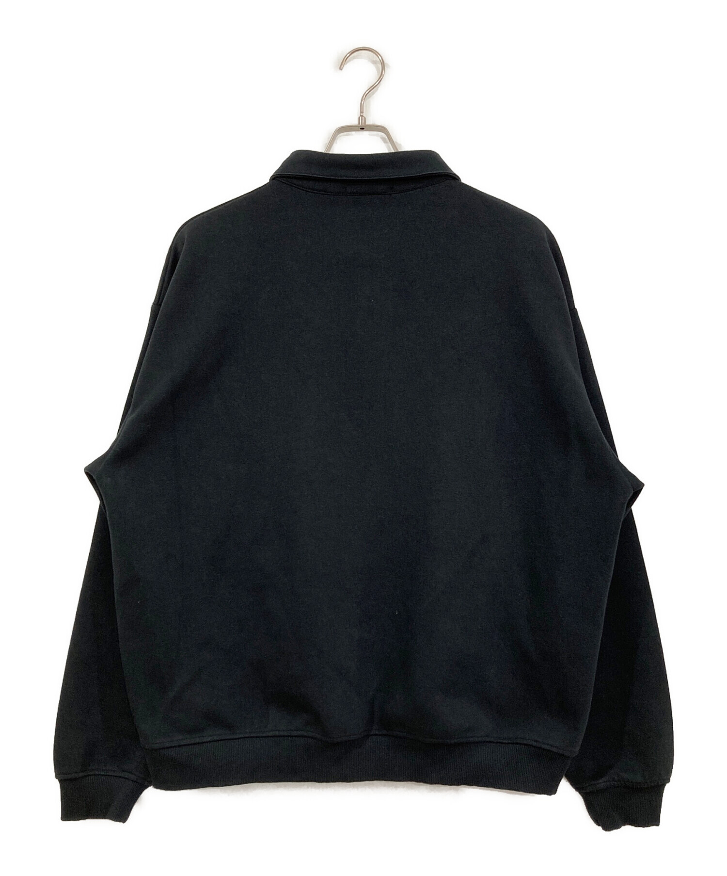 BTMK SWEAT POLO ブラック BTMK SWEAT POLO（黒長袖スウェットポロ）の 