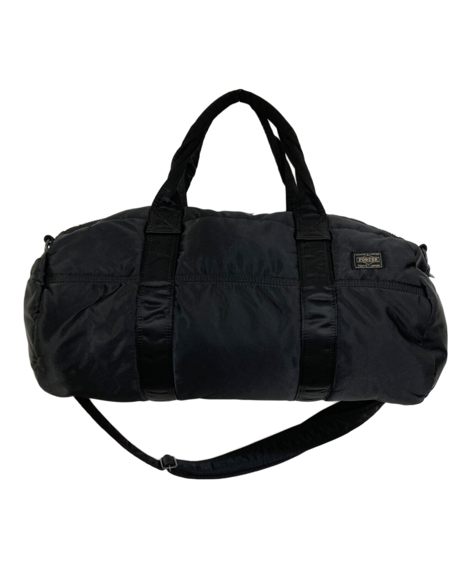 【新品・未使用】PORTER 2WAY BOSTON BAG(S) ブラック 中古・古着通販】PORTER (ポーター) 2WAYボストンバッグ（2WAY