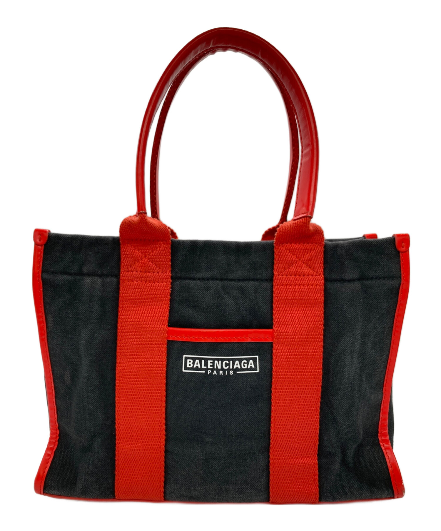 BALENCIAGA トートバッグ 赤黒 ツイード BALENCIAGA トートバッグ 赤黒 ツイード レディース