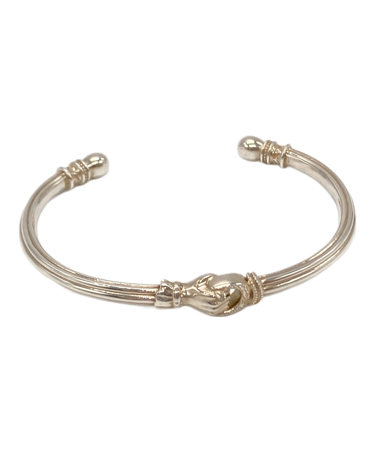 中古・古着通販】agete (アガット) シルバーバングル シルバー