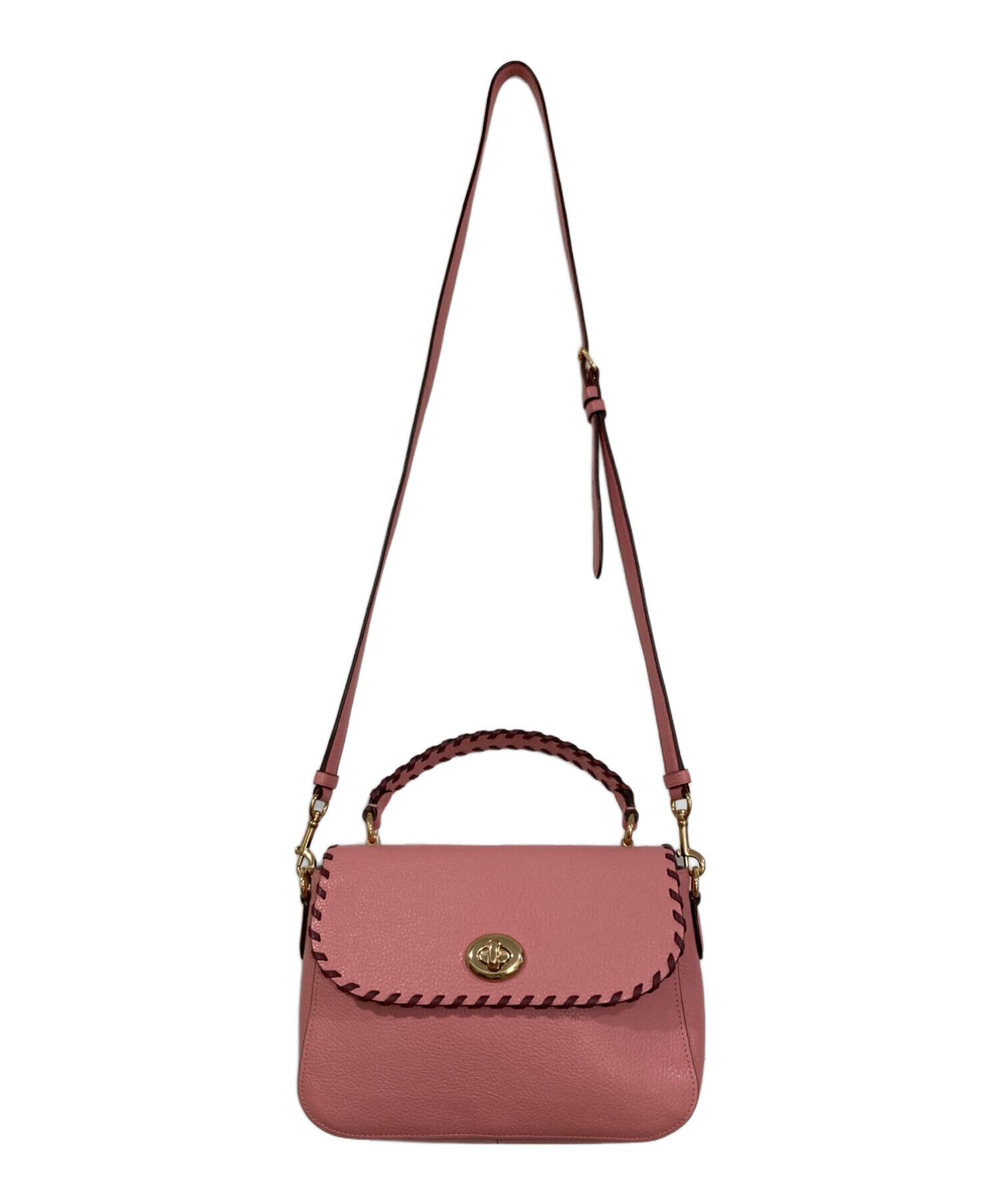 中古・古着通販】COACH (コーチ) ショルダーバッグ ピンク｜ブランド 