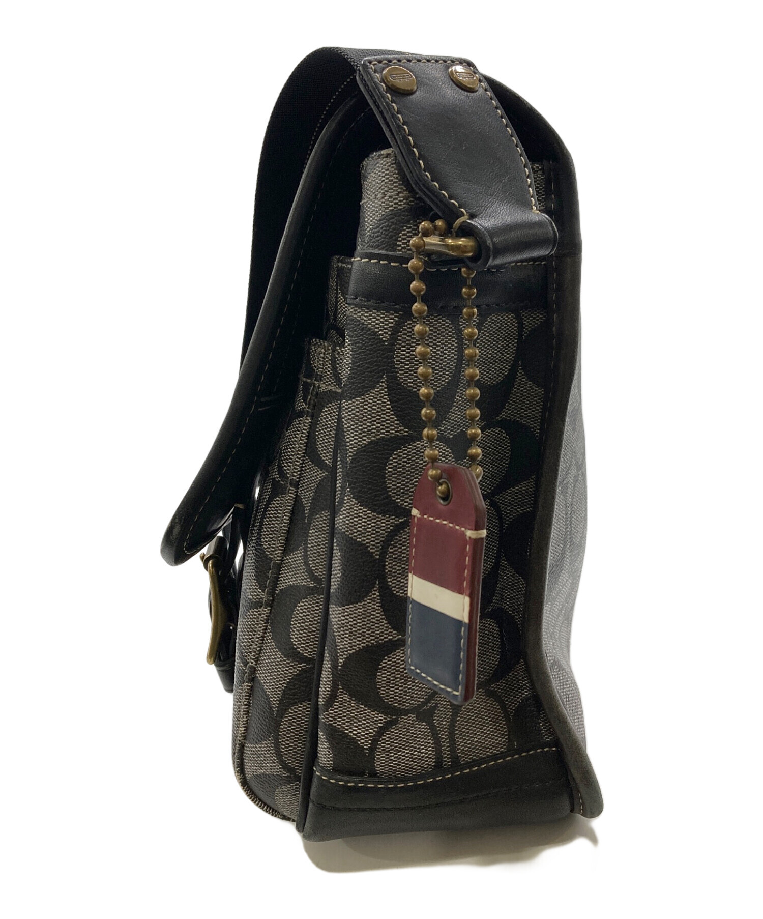 中古・古着通販】COACH (コーチ) ヘリテージストライプショルダー 