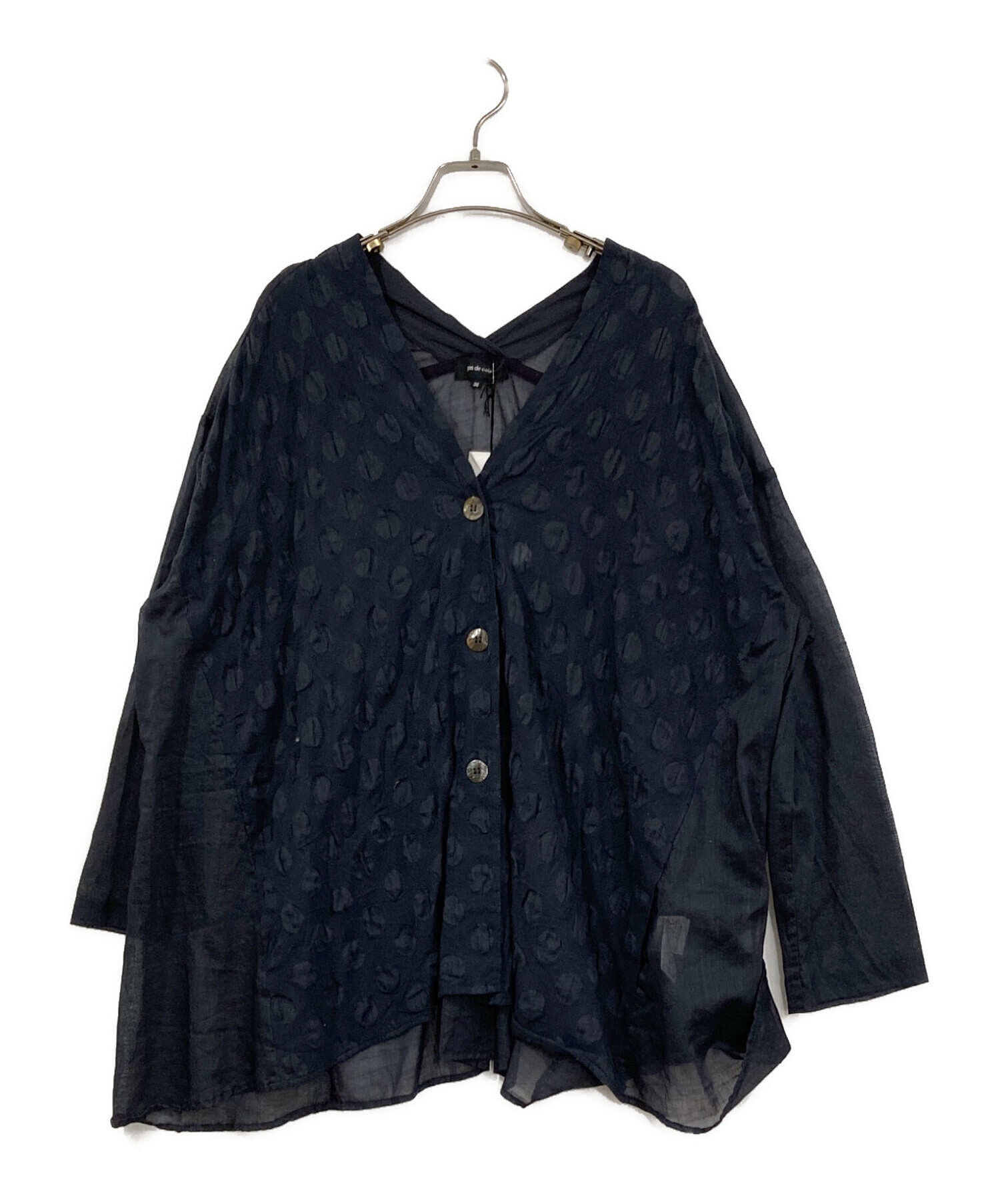 中古・古着通販】pas de calais (パドカレ) ドット柄シャツブラウス