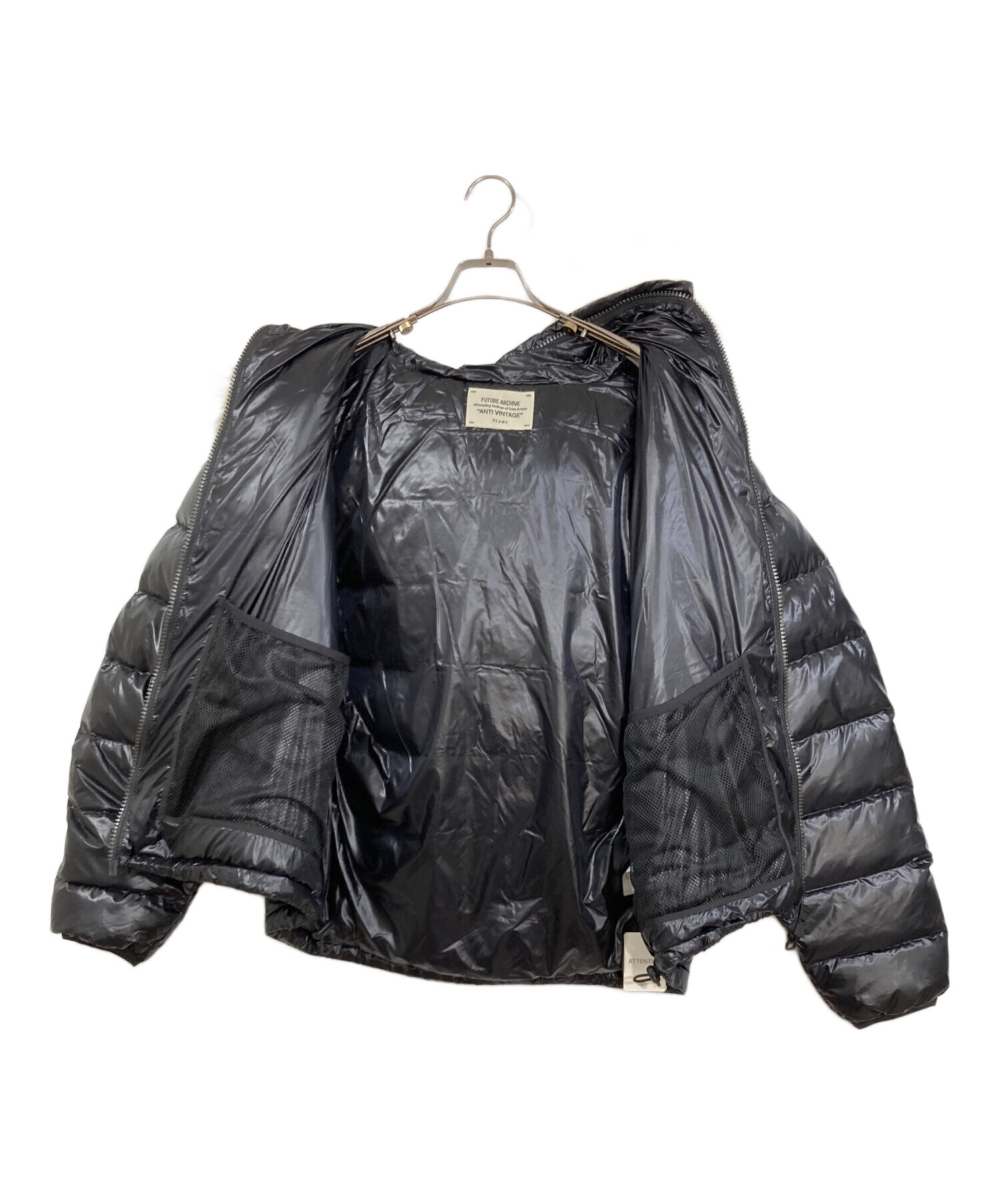 中古・古着通販】BEAMS (ビームス) SHINY DOWN HOODIE ブラック サイズ 