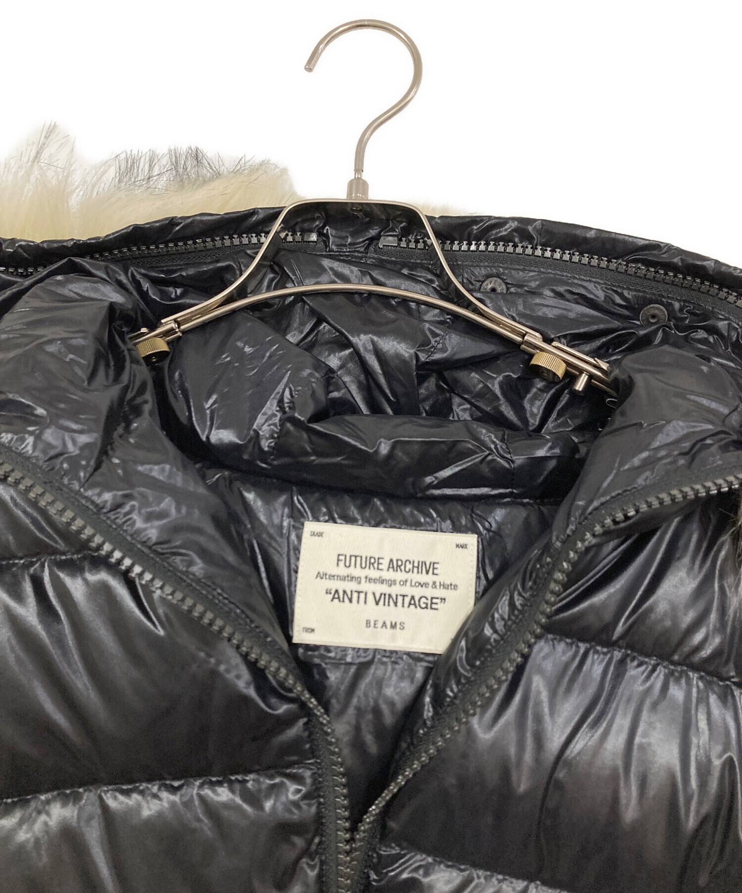 中古・古着通販】BEAMS (ビームス) SHINY DOWN HOODIE ブラック サイズ 
