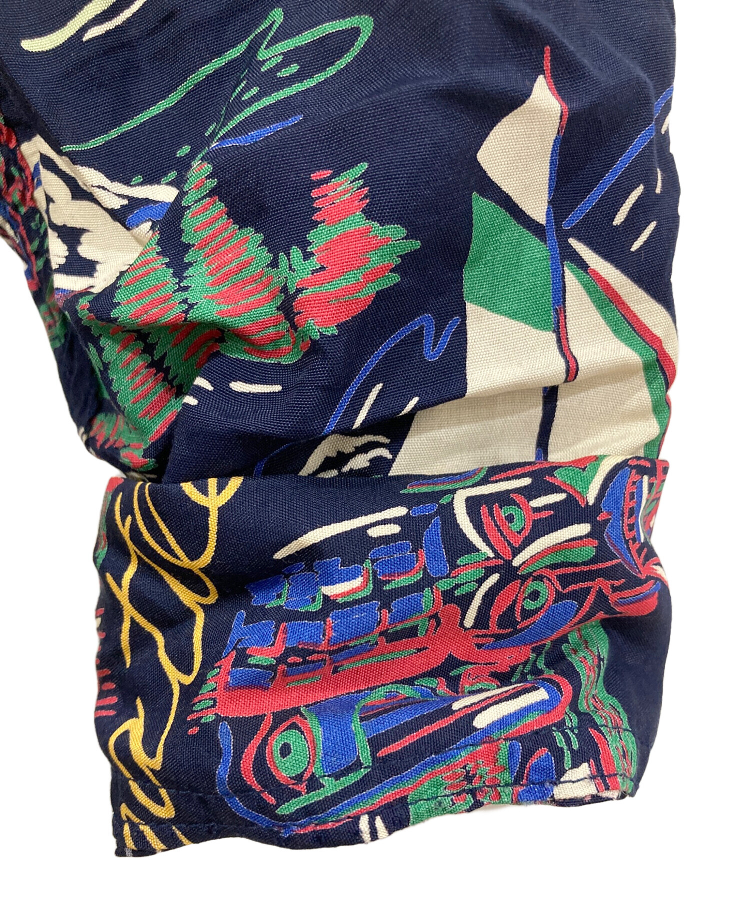 中古・古着通販】Sun Surf (サンサーフ) 長袖アロハシャツ ネイビー