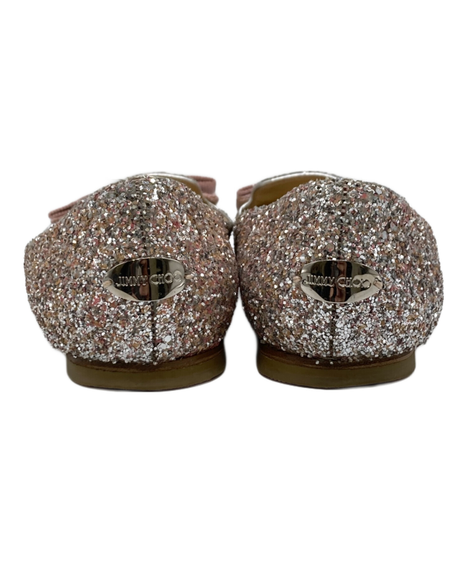 中古・古着通販】JIMMY CHOO (ジミーチュウ) リボンフラットパンプス