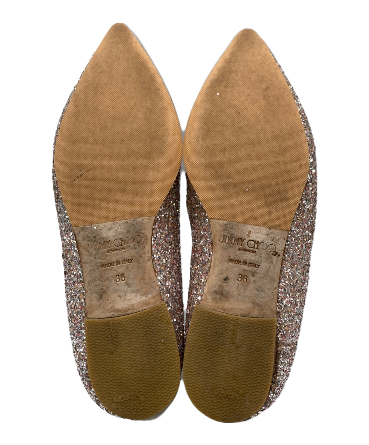 中古・古着通販】JIMMY CHOO (ジミーチュウ) リボンフラットパンプス