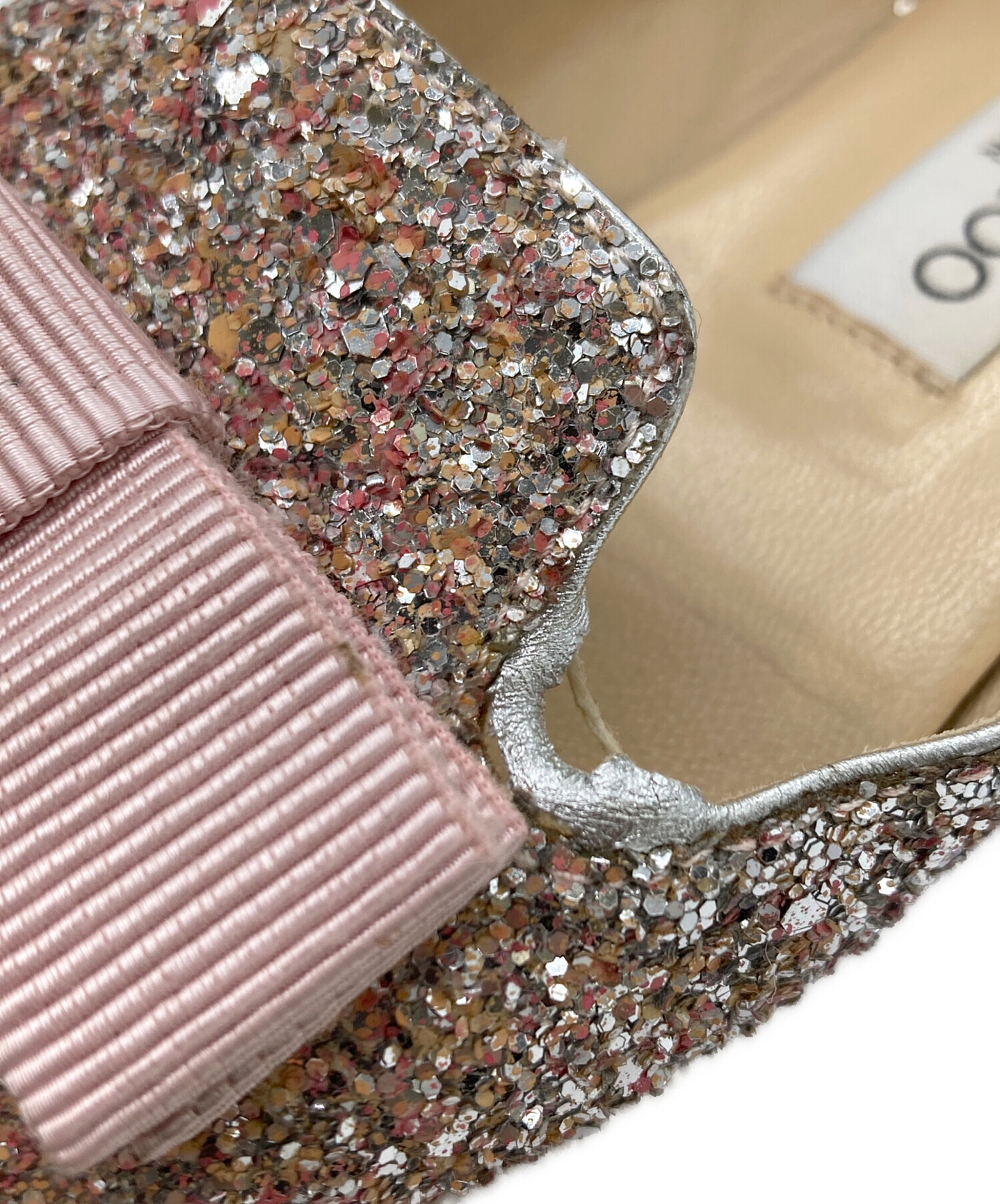 中古・古着通販】JIMMY CHOO (ジミーチュウ) リボンフラットパンプス