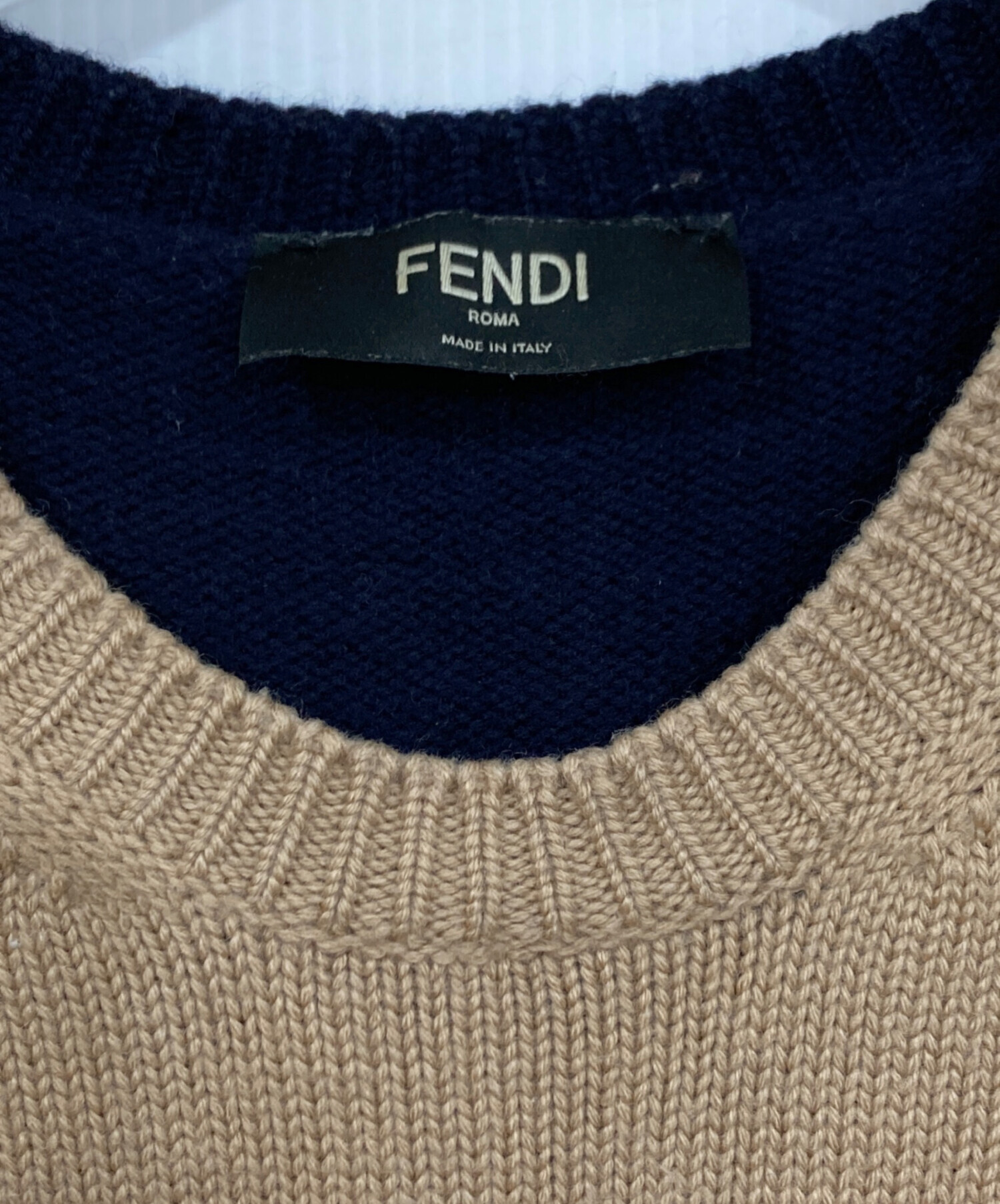 中古・古着通販】FENDI (フェンディ) 18AW 刺繍レタリングニット 